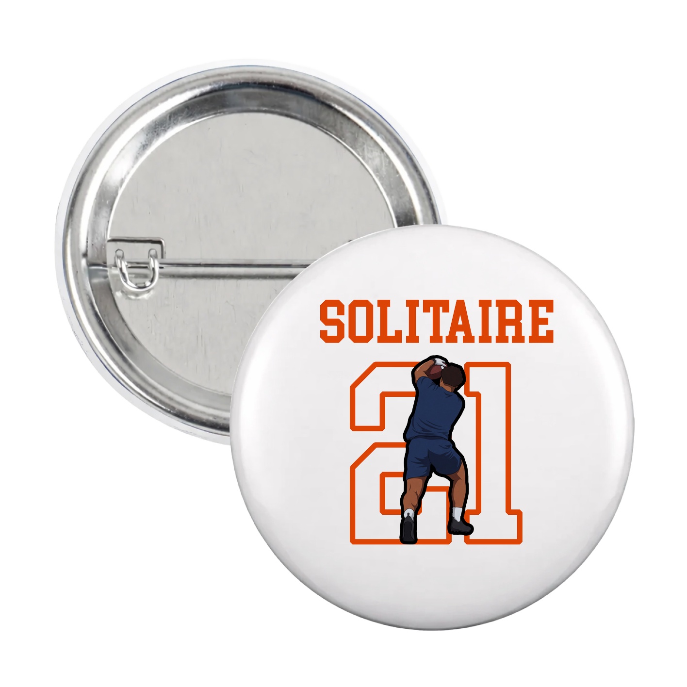 Game Day Button — Shirsey in White