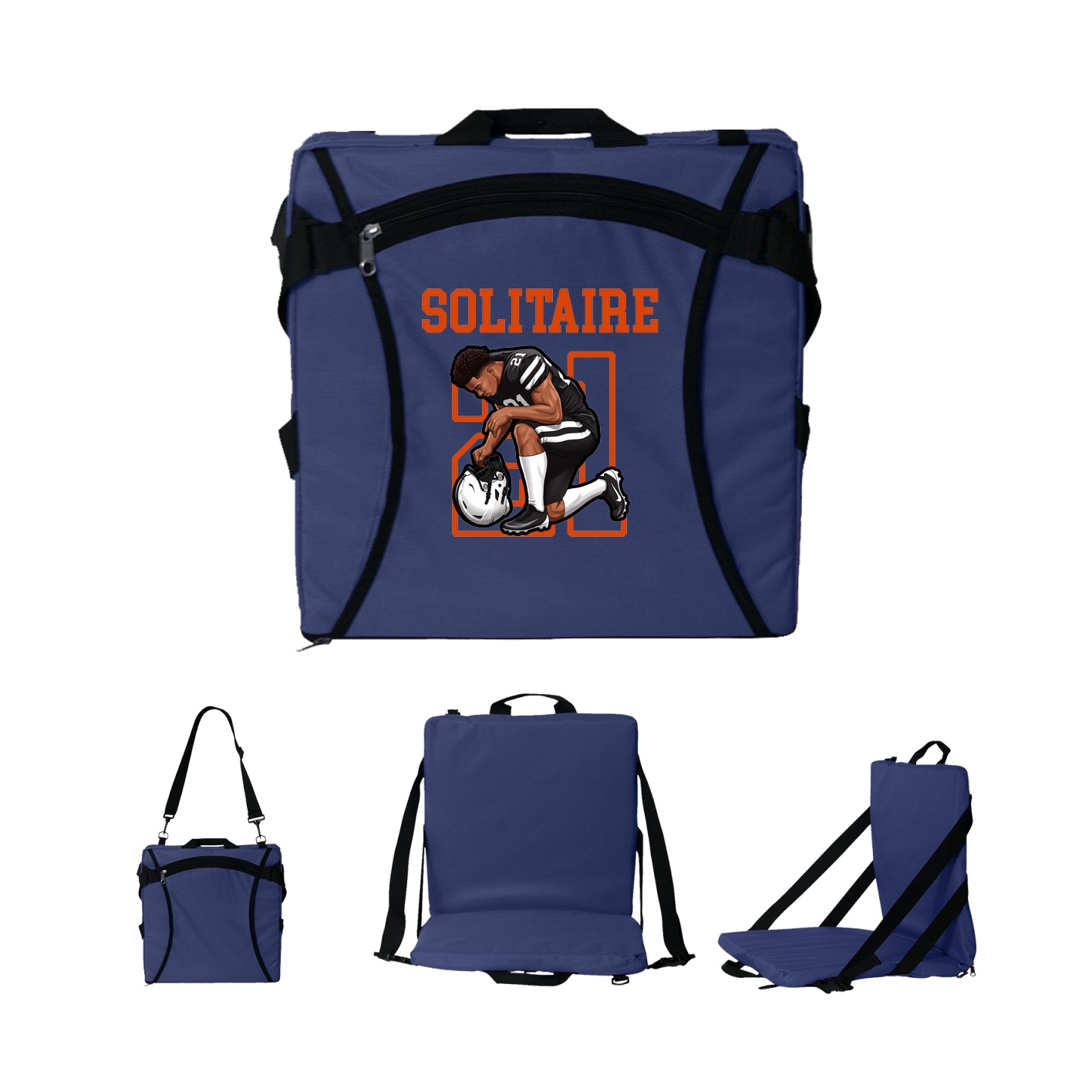Folding Stadium Seat — Shirsey in Navy