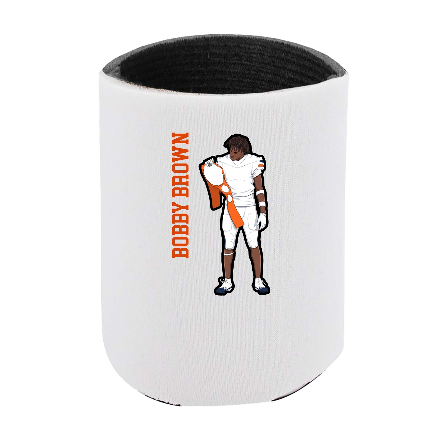 Can Holder — Name Vertical in White
