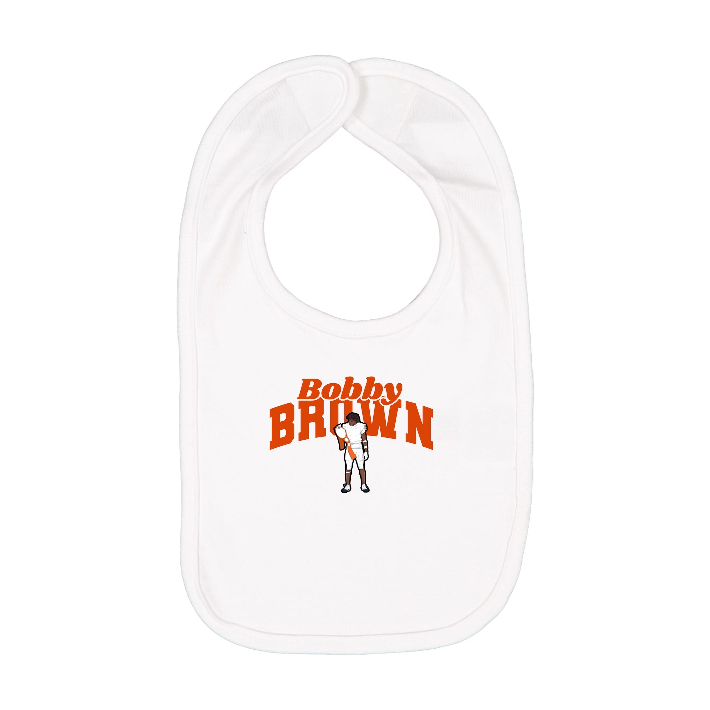 Infant Bib — Signature Arch in White