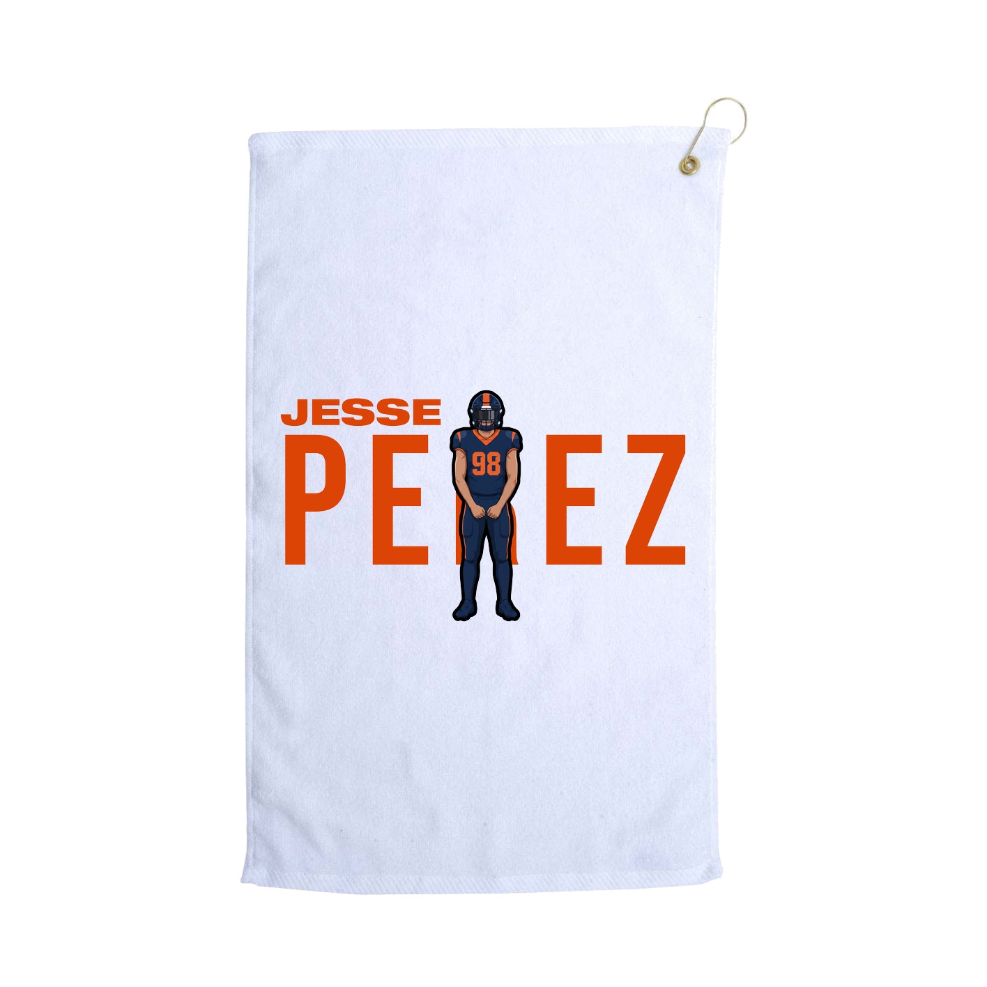 Golf Towel — Player Name in White