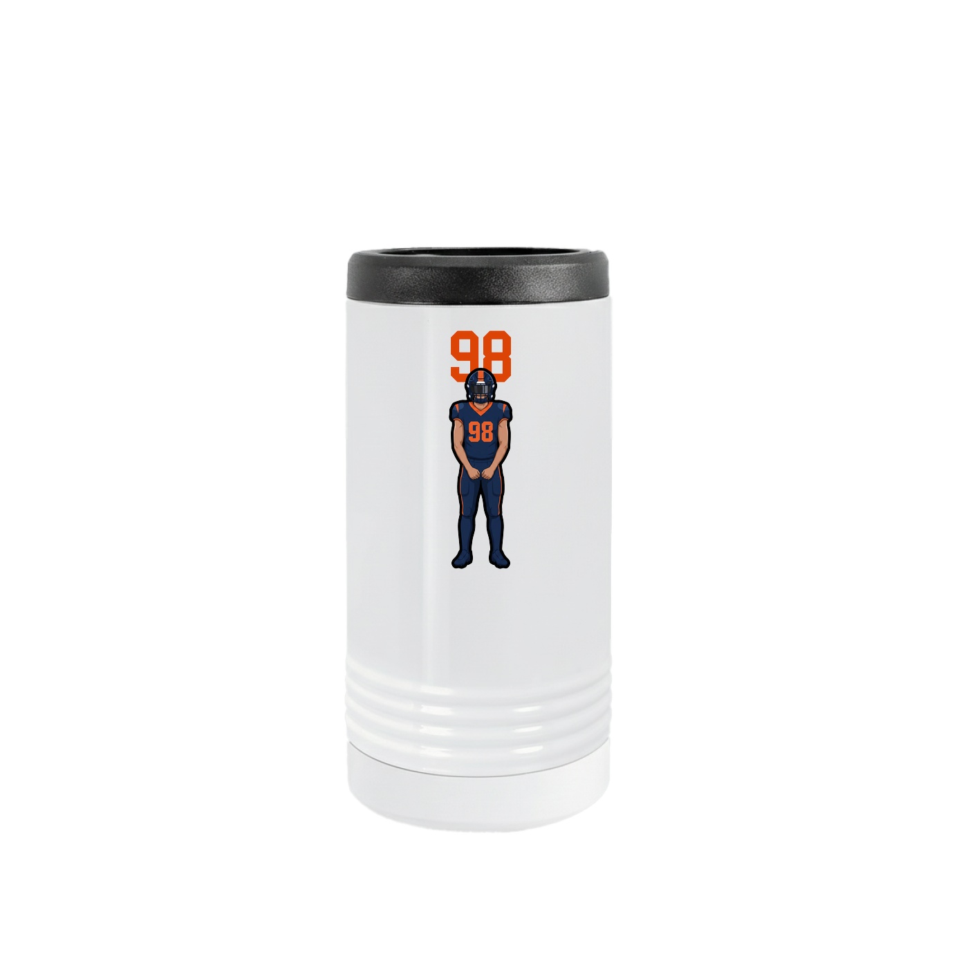Slim Beverage Holder — Number Top in White