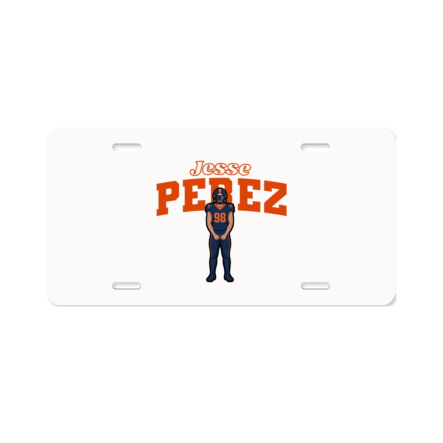 License Plate — Name Arch in Classic