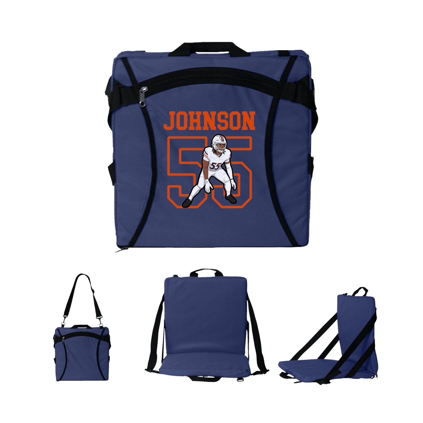 Folding Stadium Seat — Shirsey in Navy