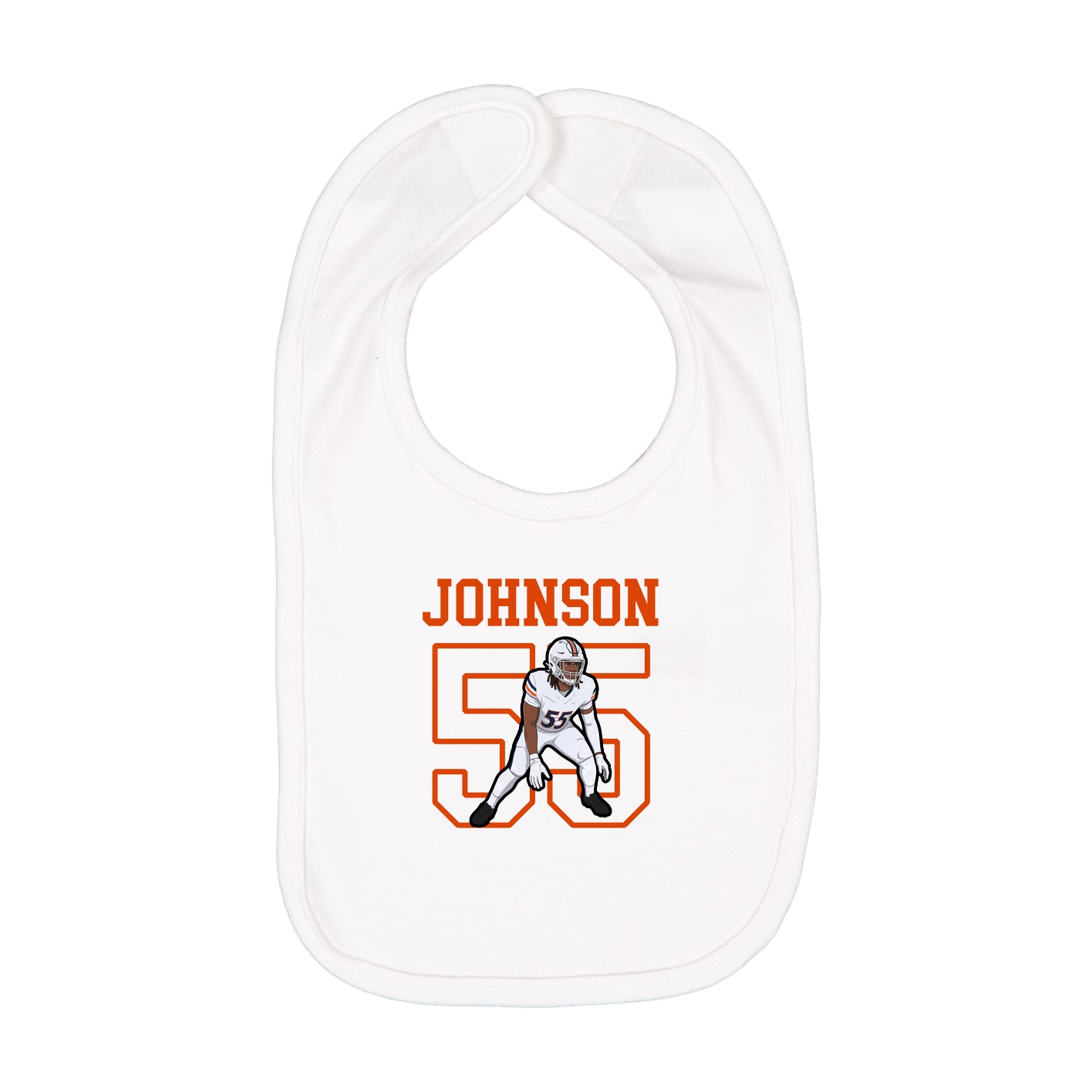Infant Bib — Shirsey in White