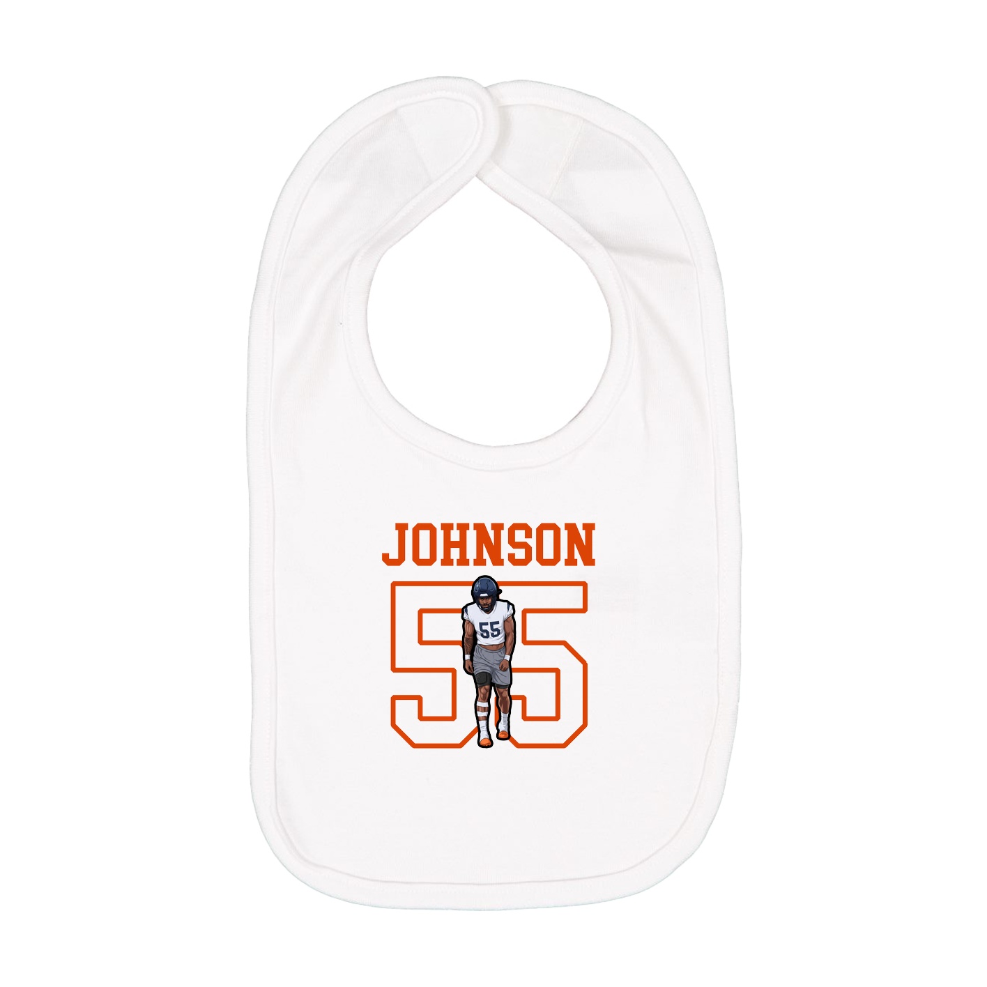 Infant Bib — Shirsey in White