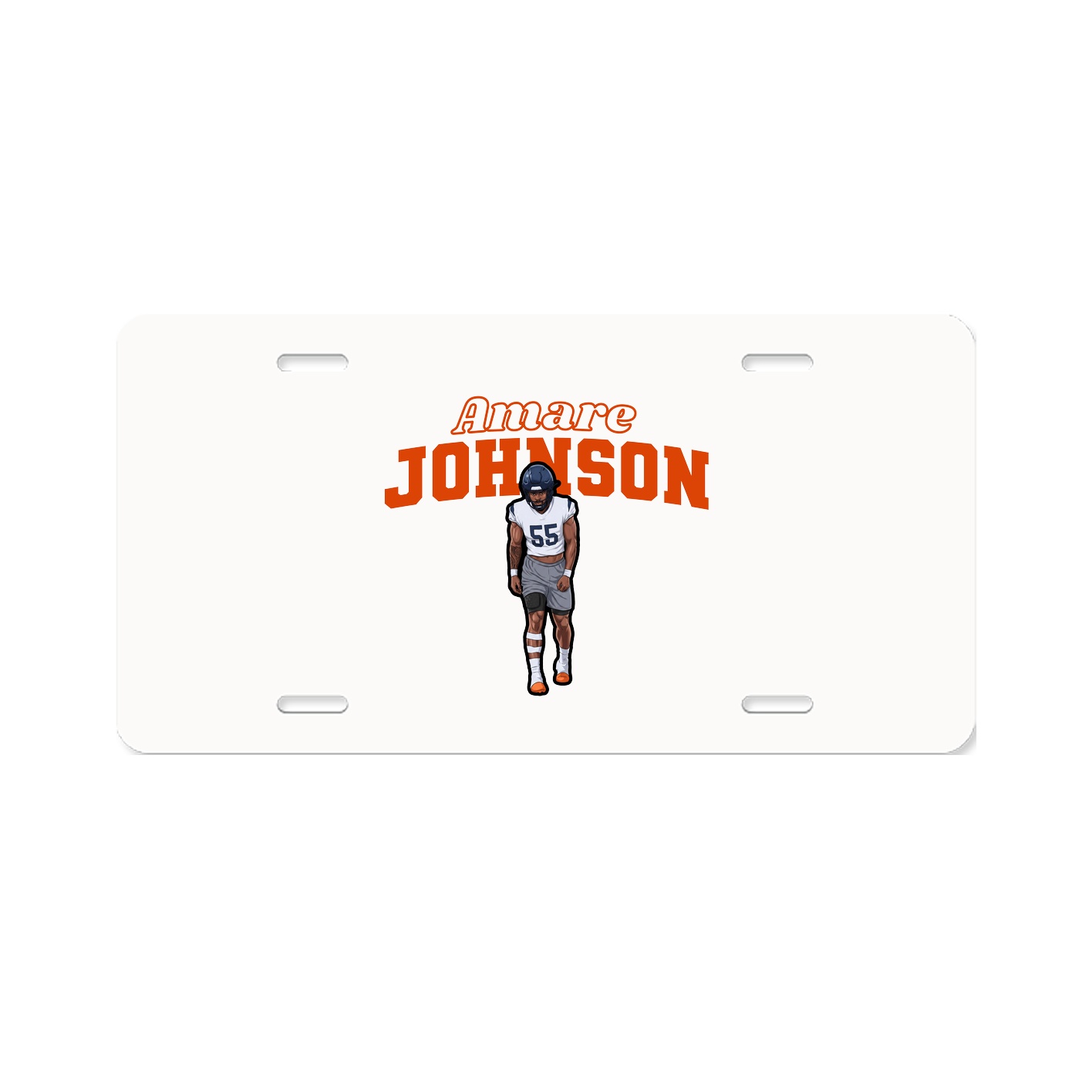 License Plate — Name Arch in Classic