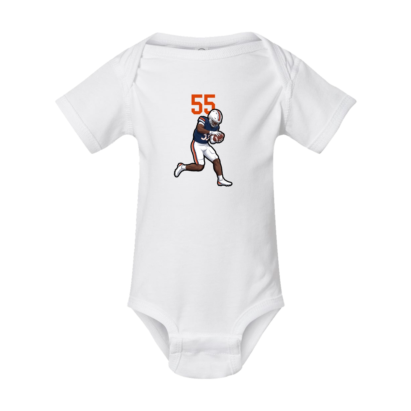 Baby Onesie — Number Top in White