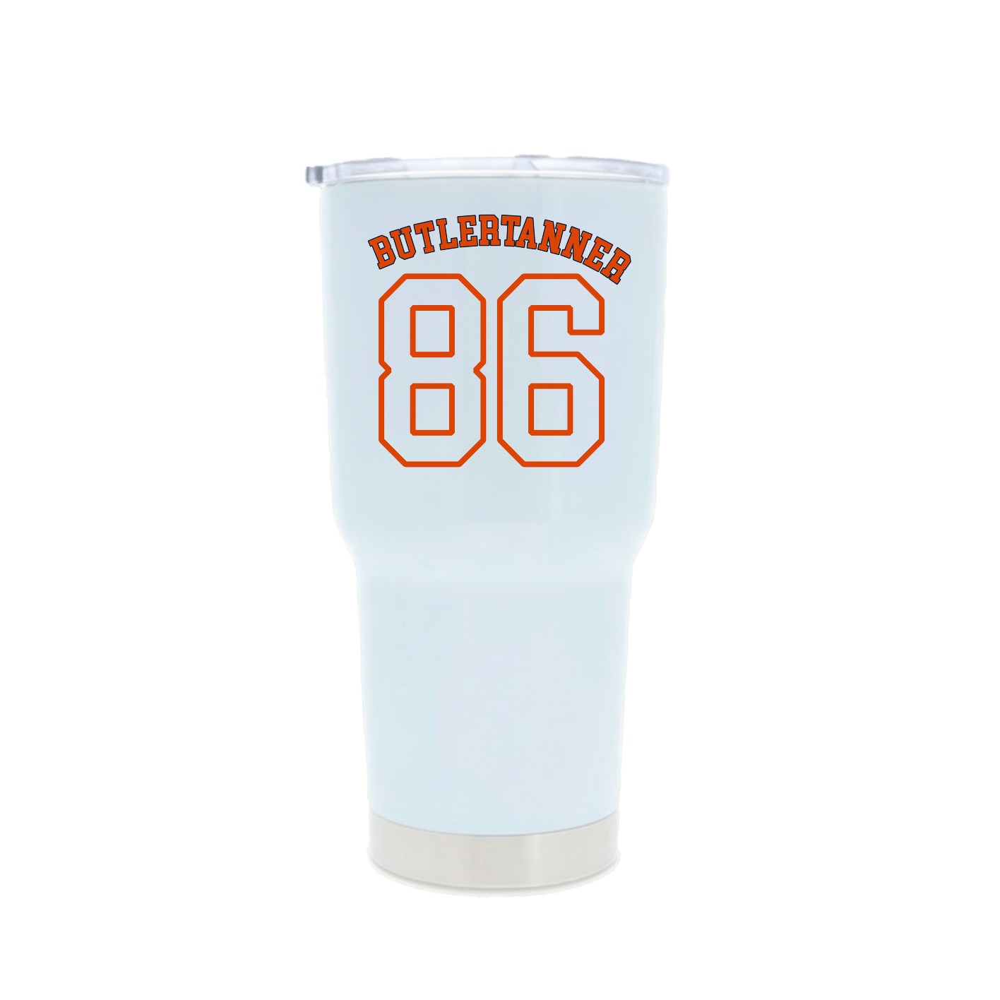 30oz Stainless Steel Tumbler — Shirsey Arch in White