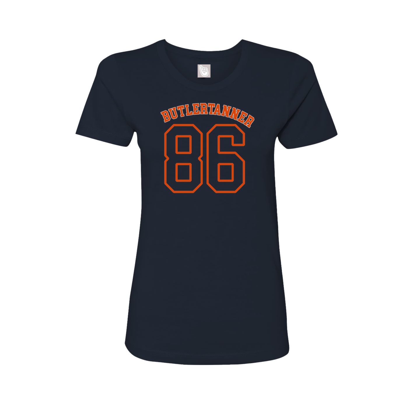 Fitted Women's Tee — Shirsey Arch in Navy