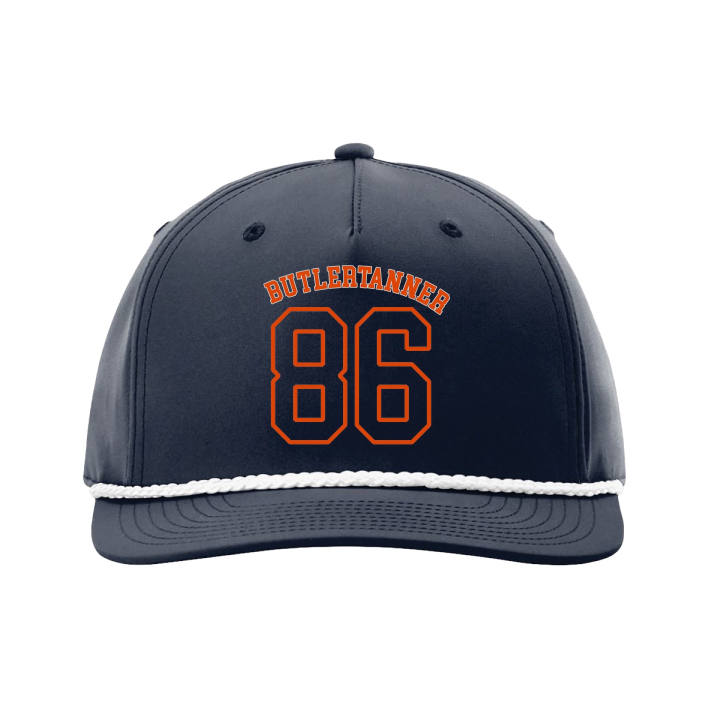 Five-Panel Classic Rope Cap — Shirsey Arch in Navy