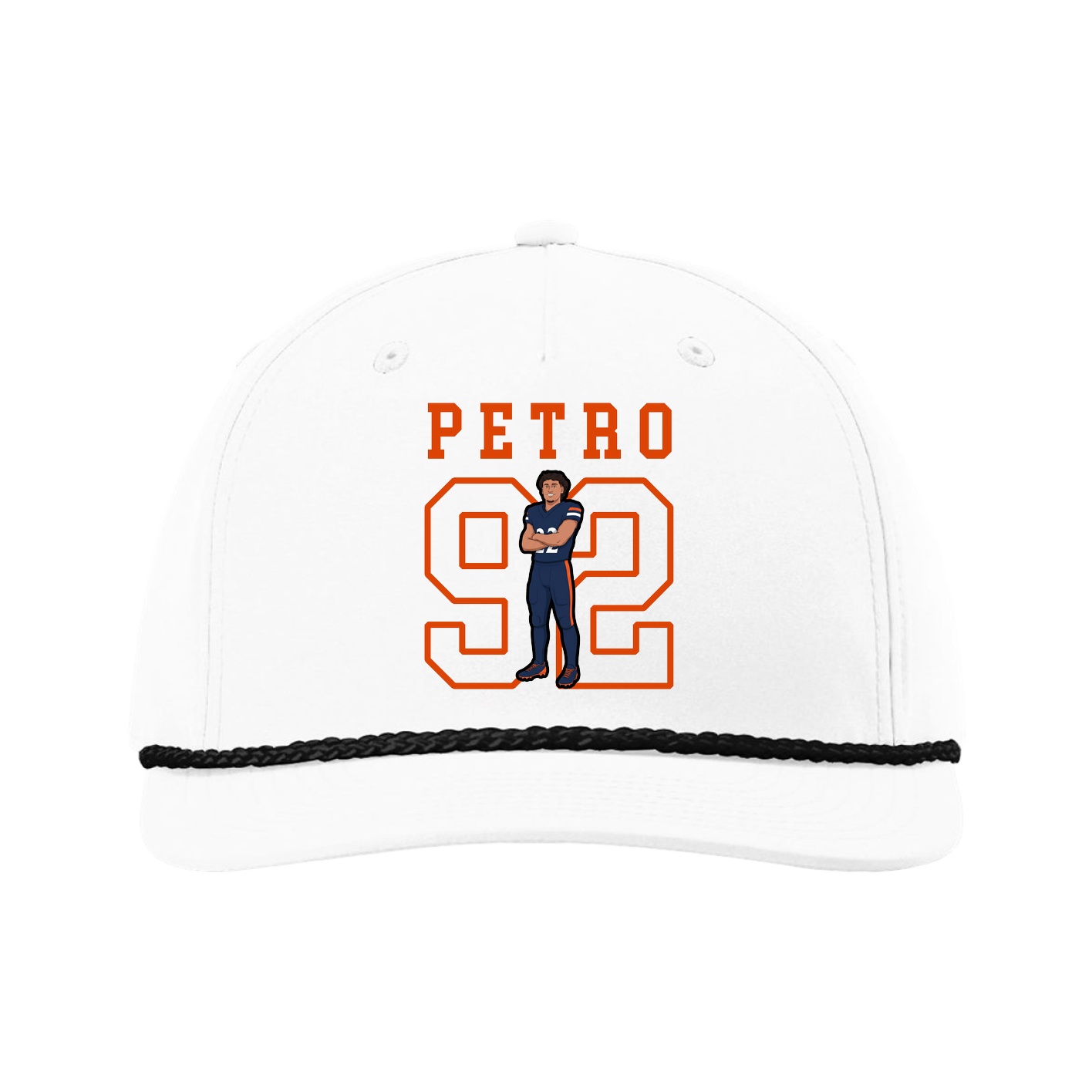Five-Panel Classic Rope Cap — Shirsey in White