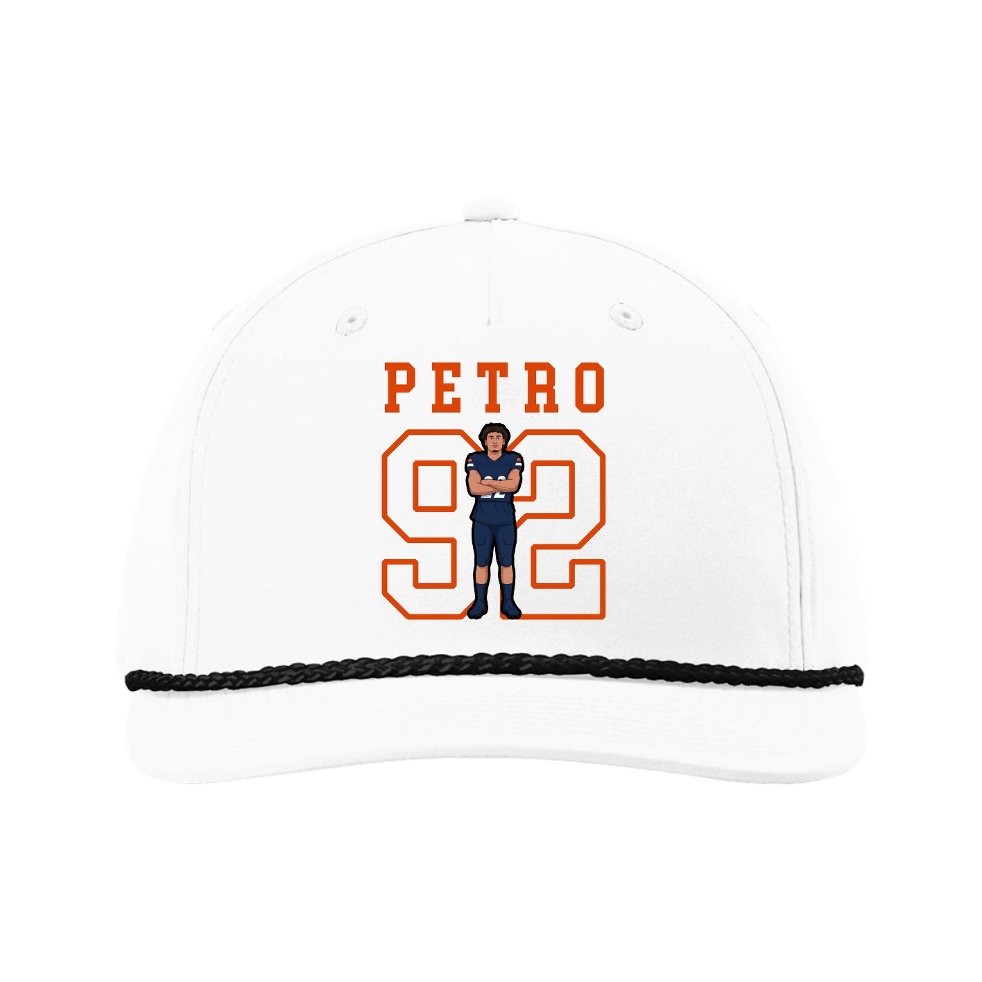 Five-Panel Classic Rope Cap — Shirsey in White