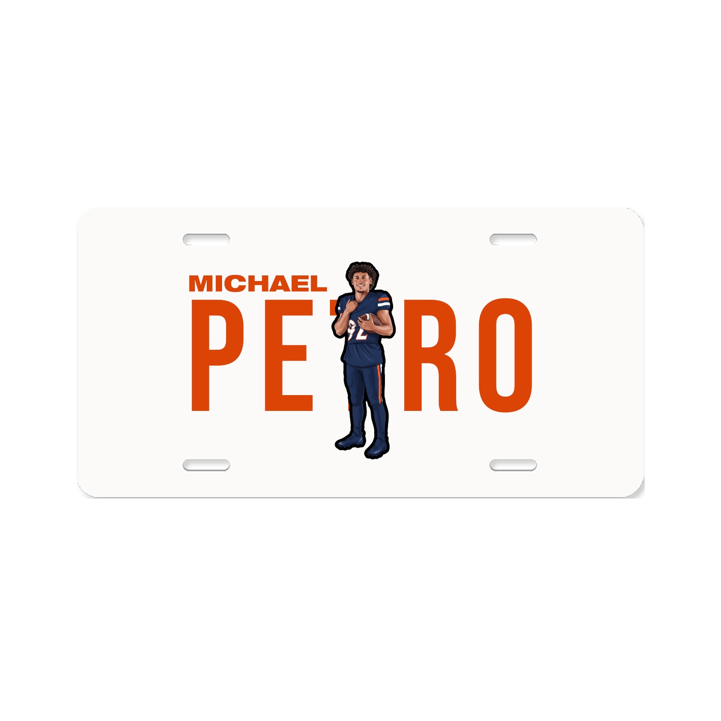 License Plate — Player Name in Classic