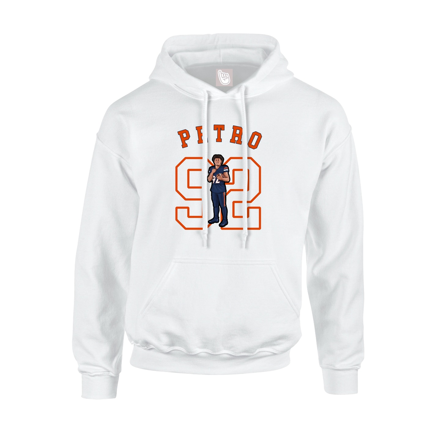 Youth Hoodie — Shirsey Arch in White