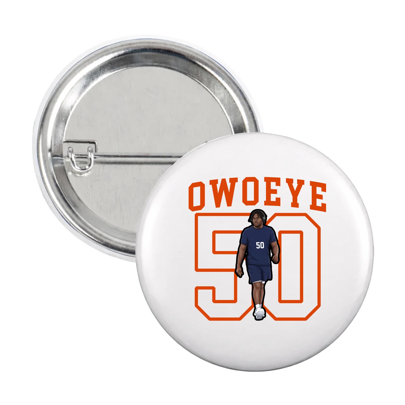 Game Day Button — Shirsey in White