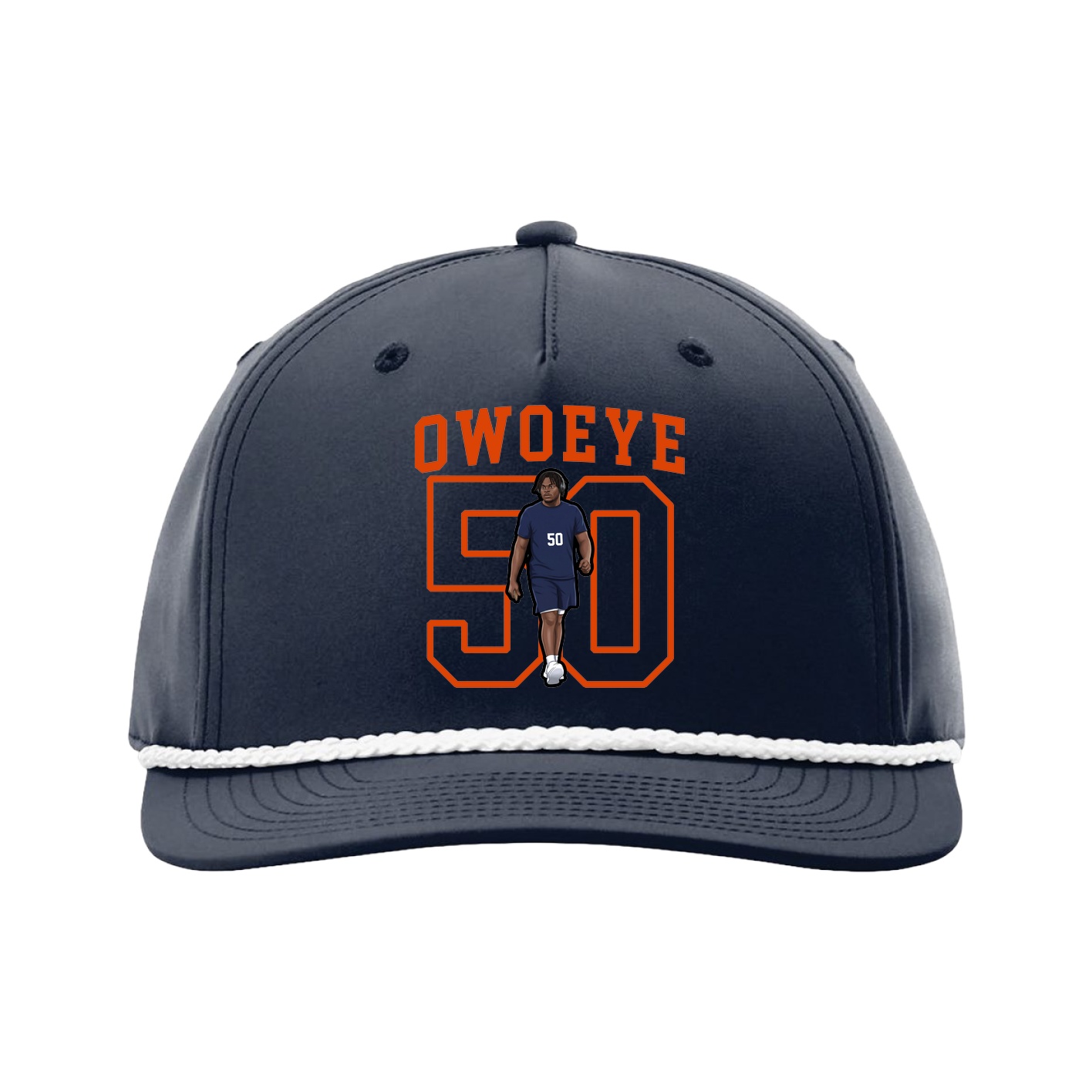 Five-Panel Classic Rope Cap — Shirsey in Navy
