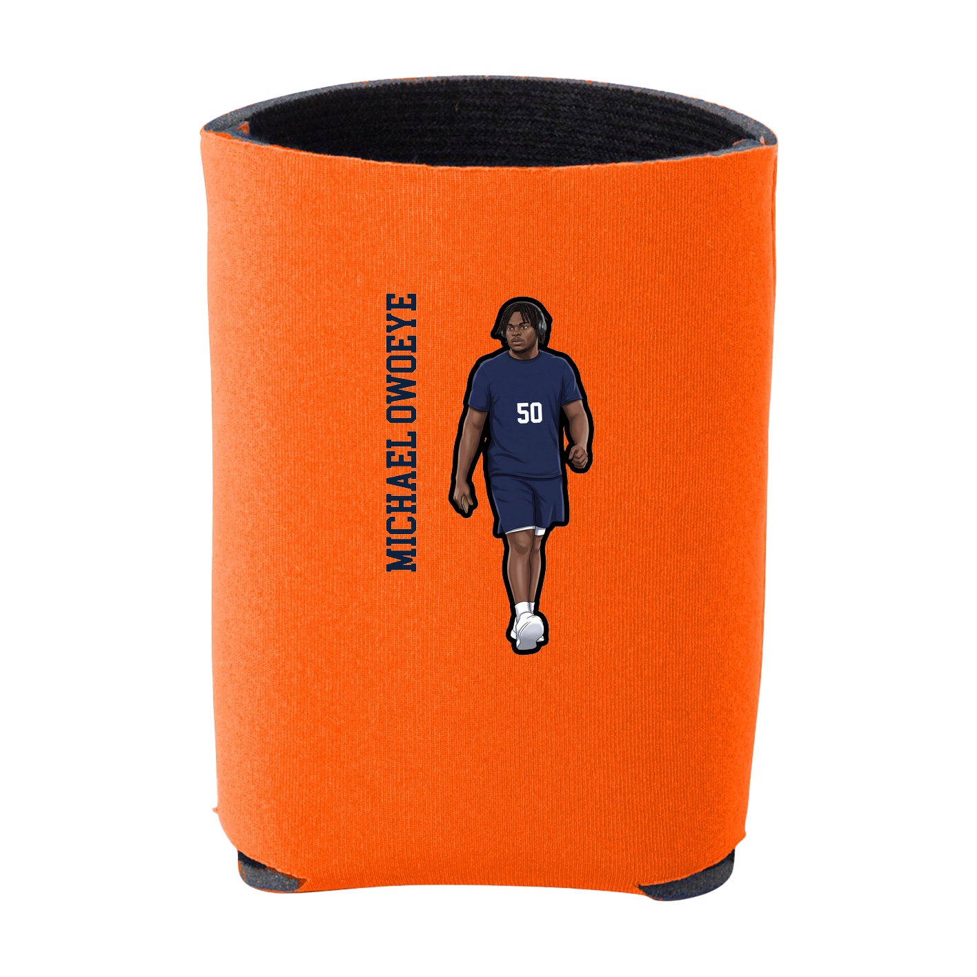 Can Holder — Name Vertical in Orange