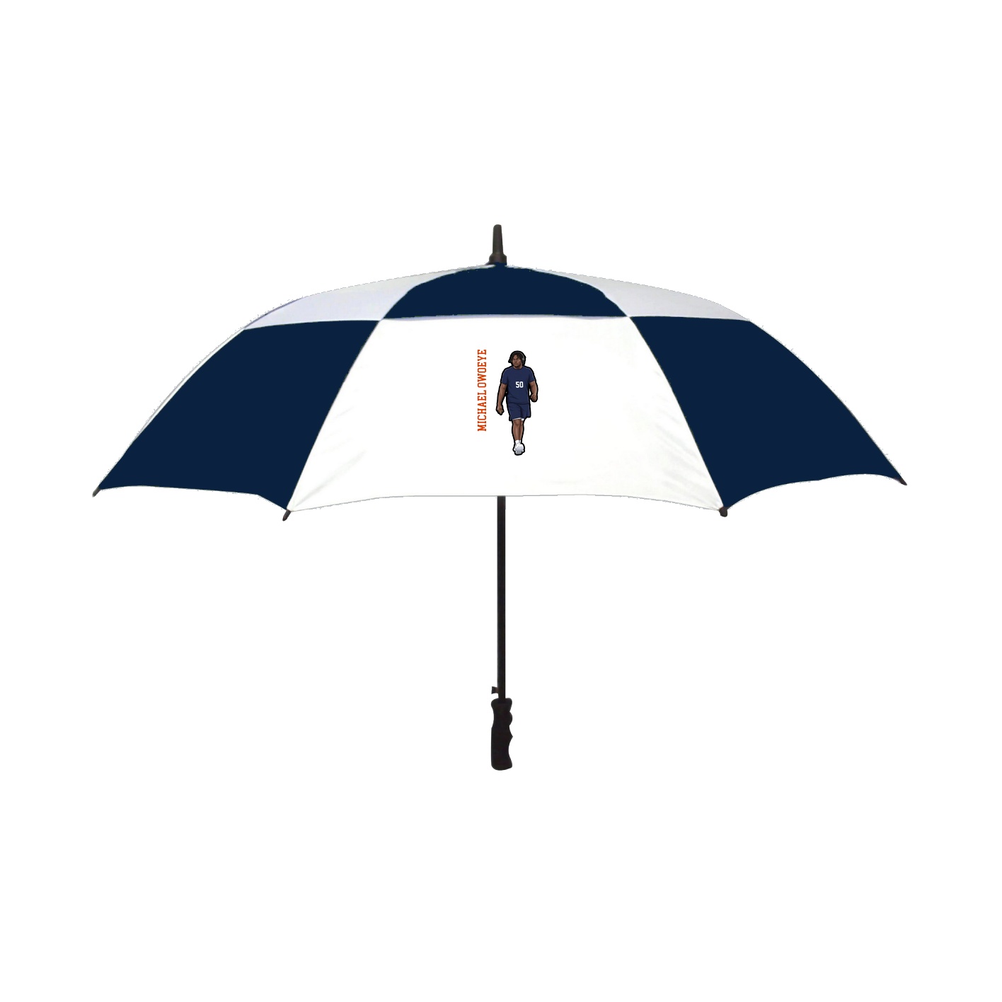 Golf Umbrella — Name Vertical in Navy