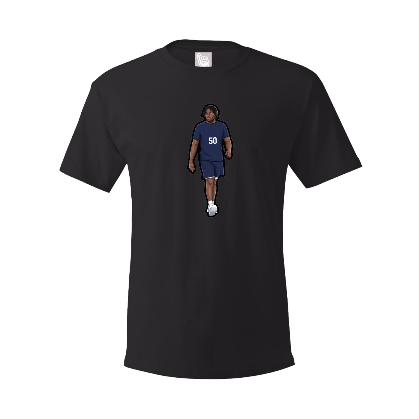 Tee — Name Vertical in Black