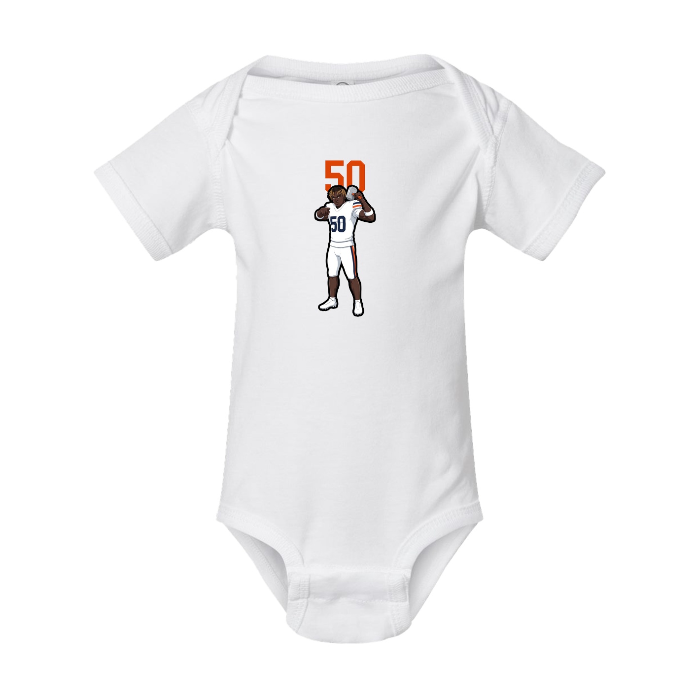 Baby Onesie — Number Top in White