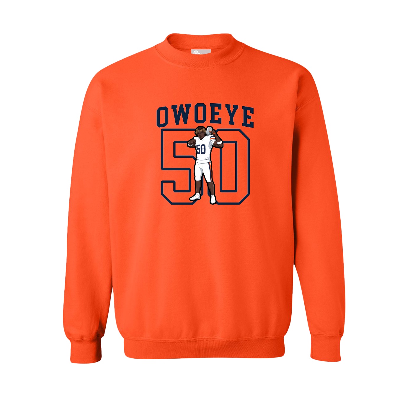 Fleece Crew — Shirsey in Orange