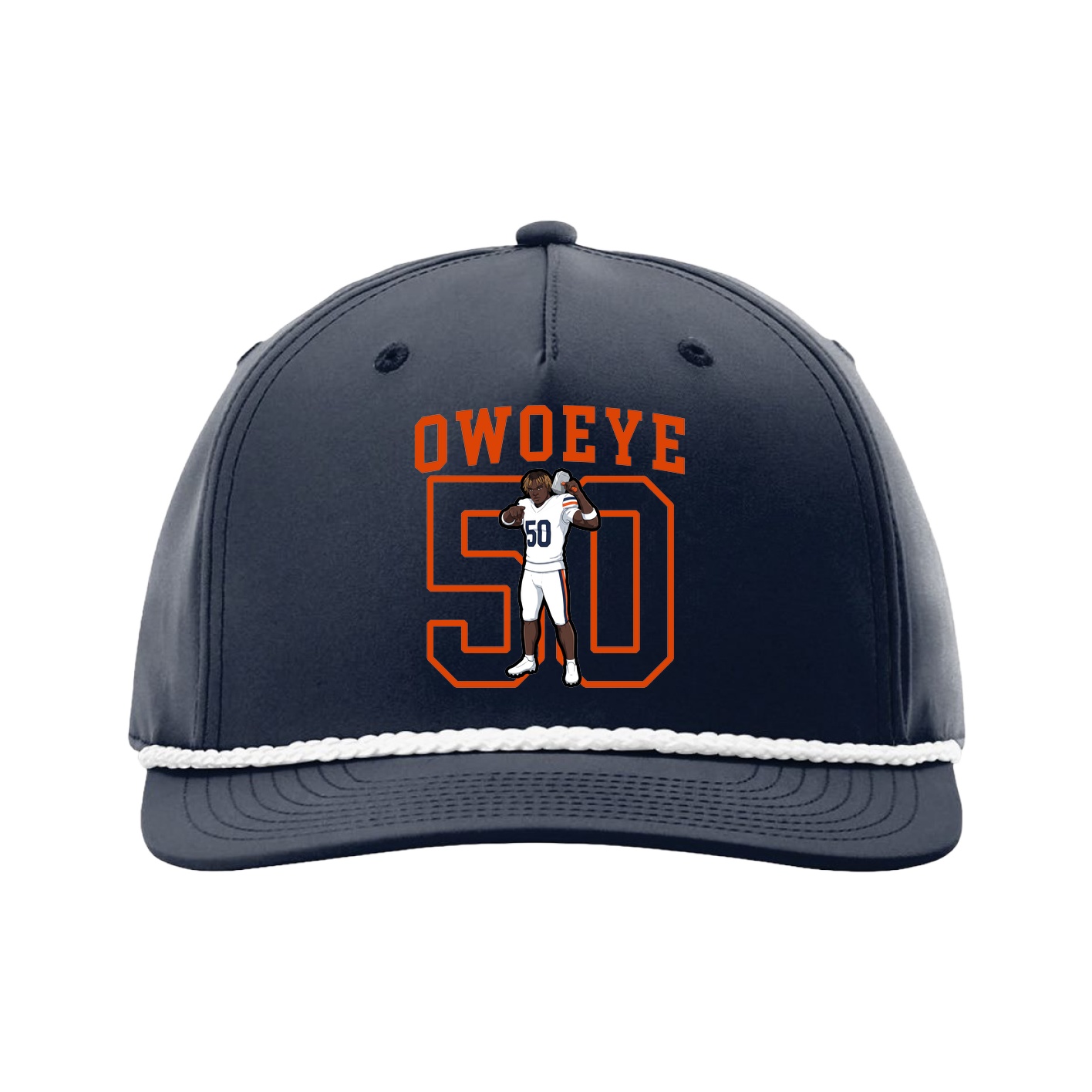 Five-Panel Classic Rope Cap — Shirsey in Navy