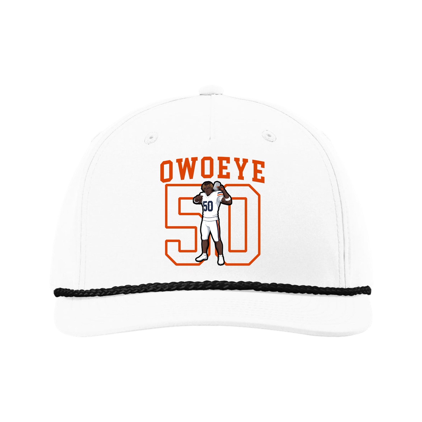 Five-Panel Classic Rope Cap — Shirsey in White