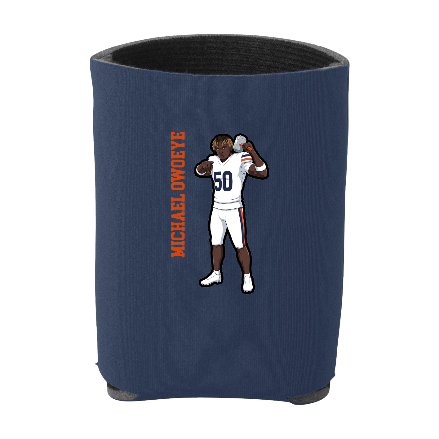 Can Holder — Name Vertical in Navy