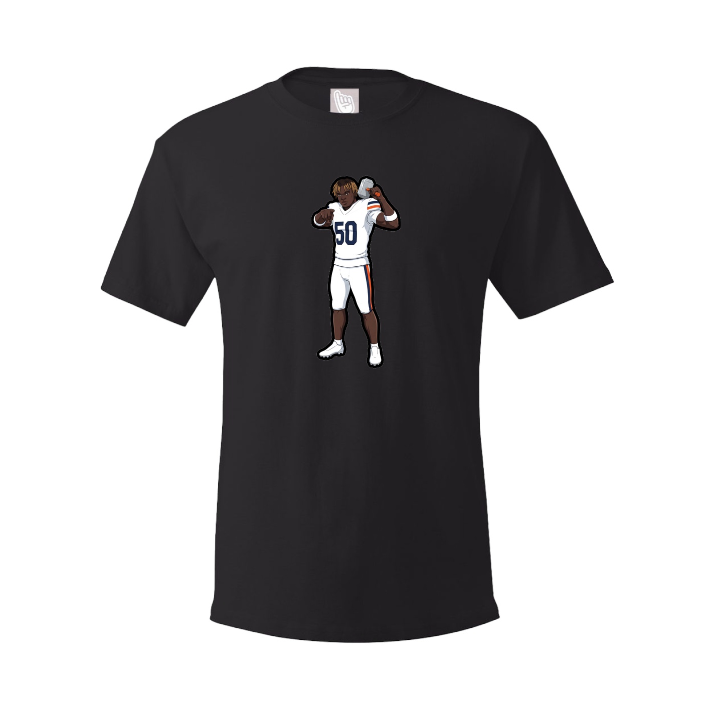 Youth Tee — Name Vertical in Black