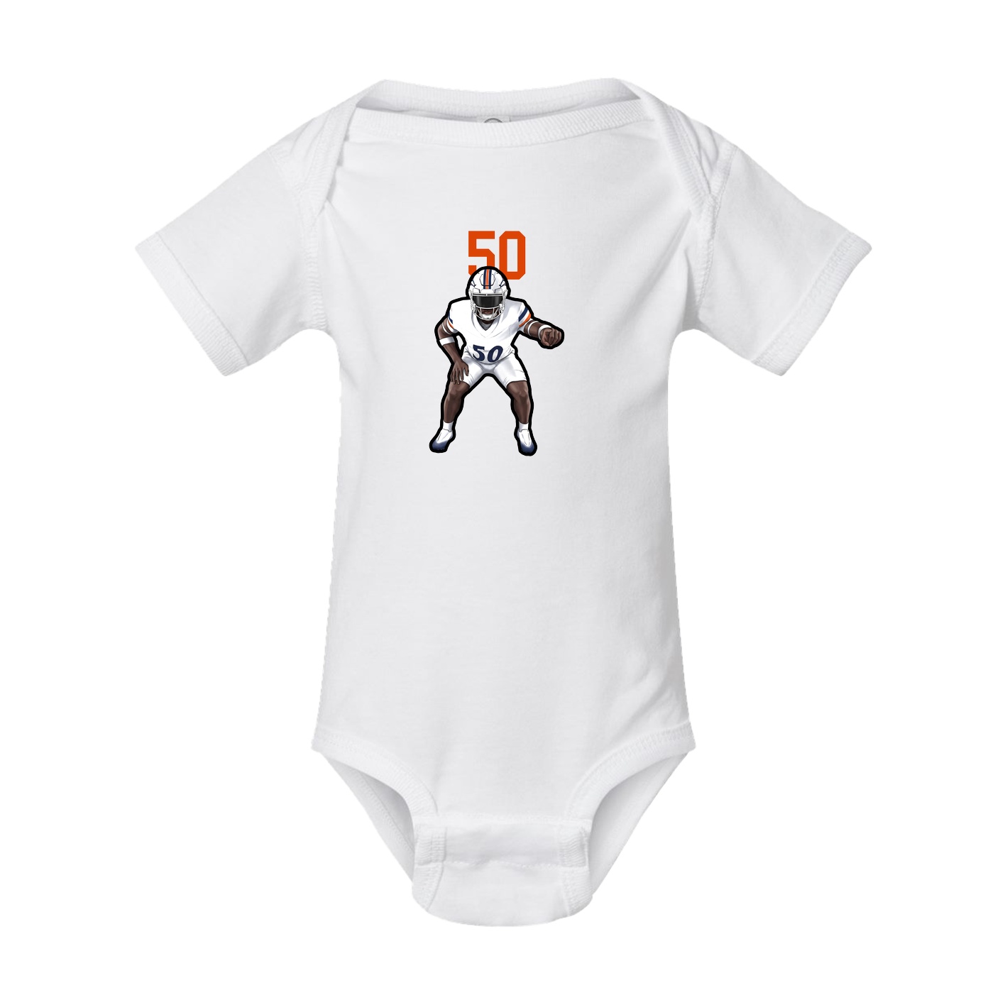 Baby Onesie — Number Top in White