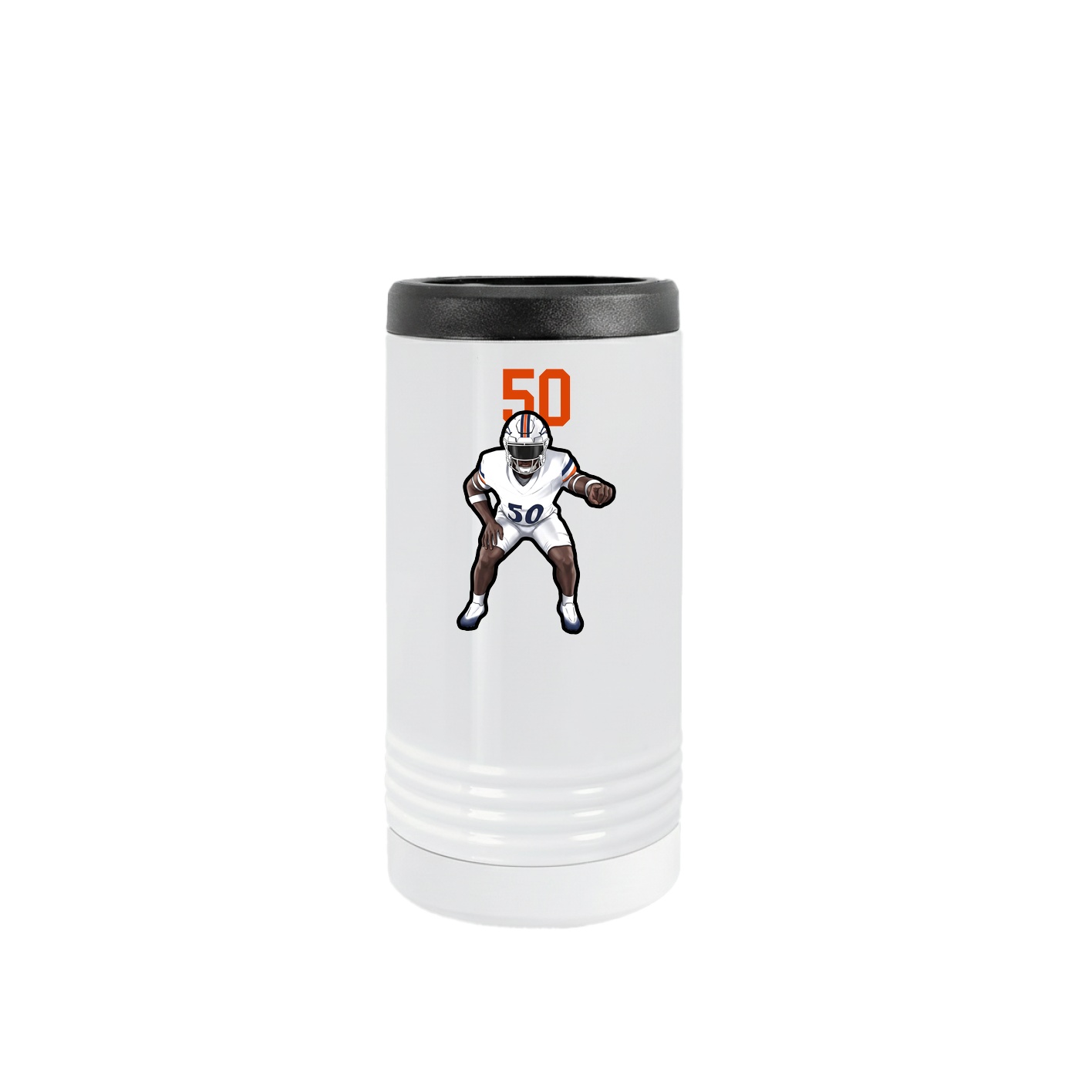 Slim Beverage Holder — Number Top in White