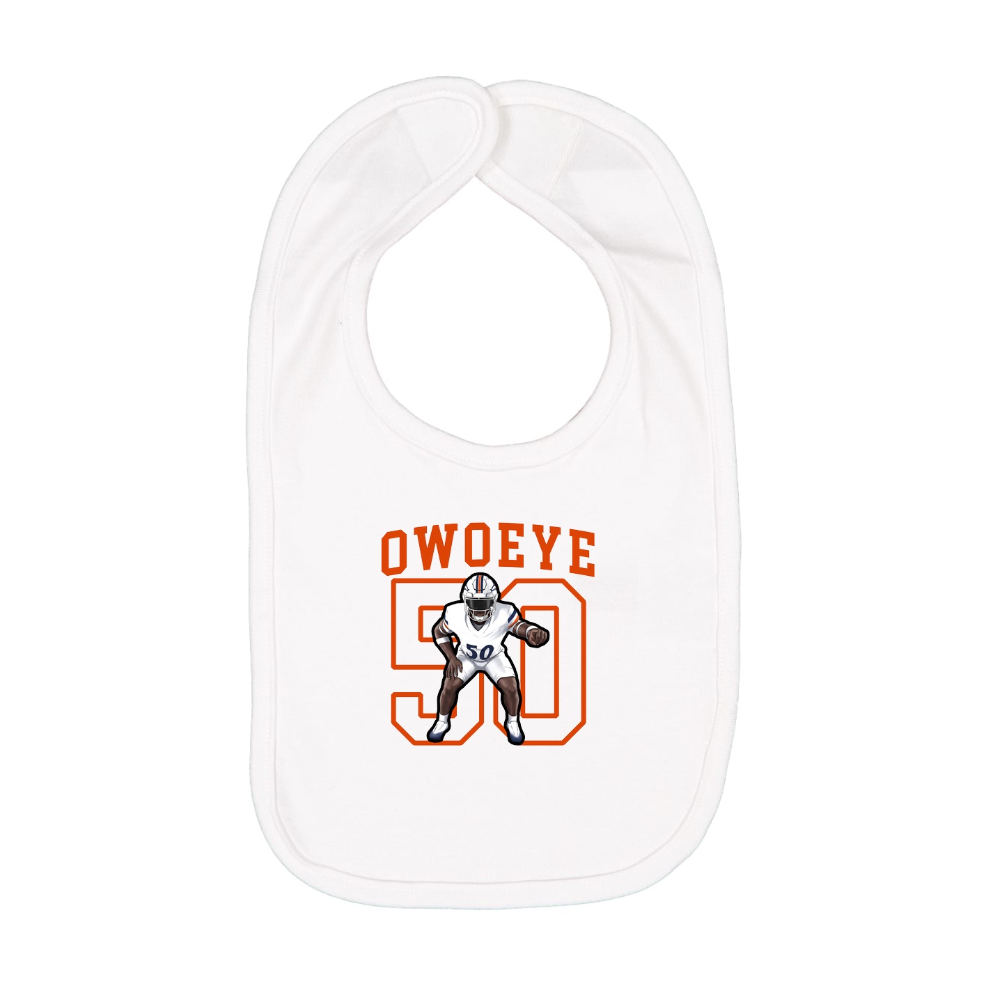 Infant Bib — Shirsey in White