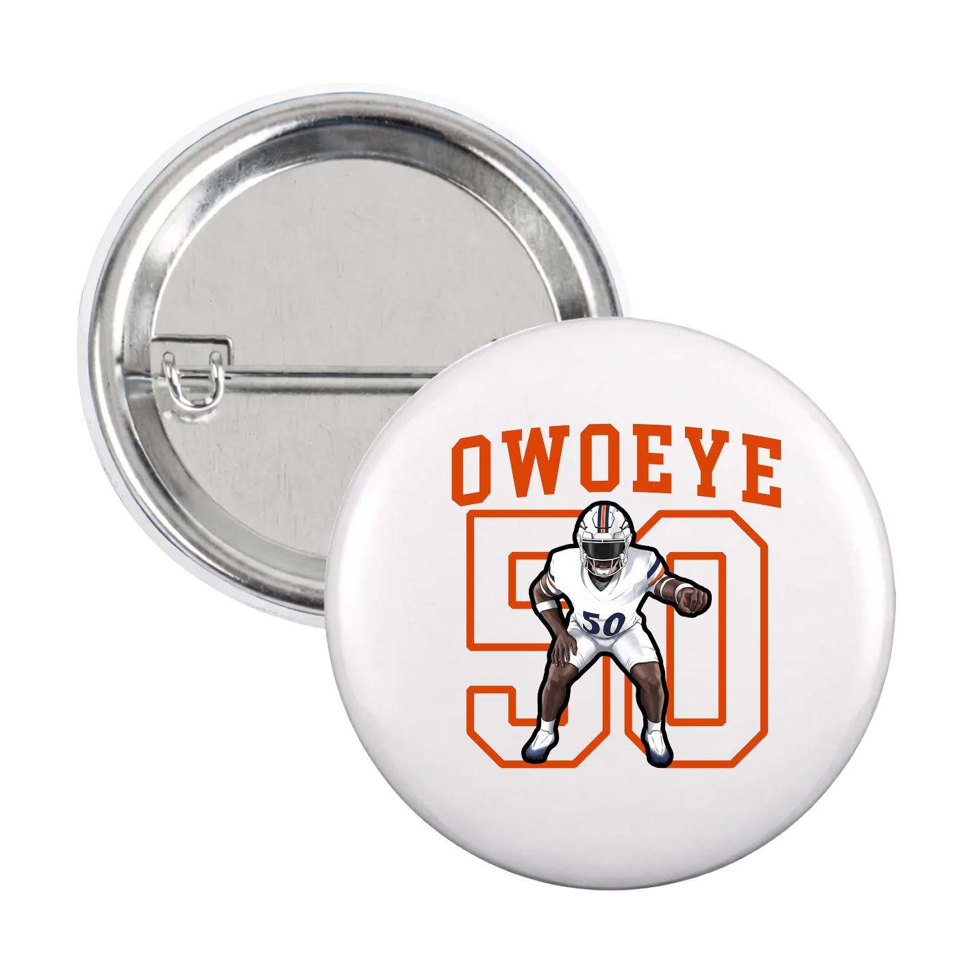 Game Day Button — Shirsey in White