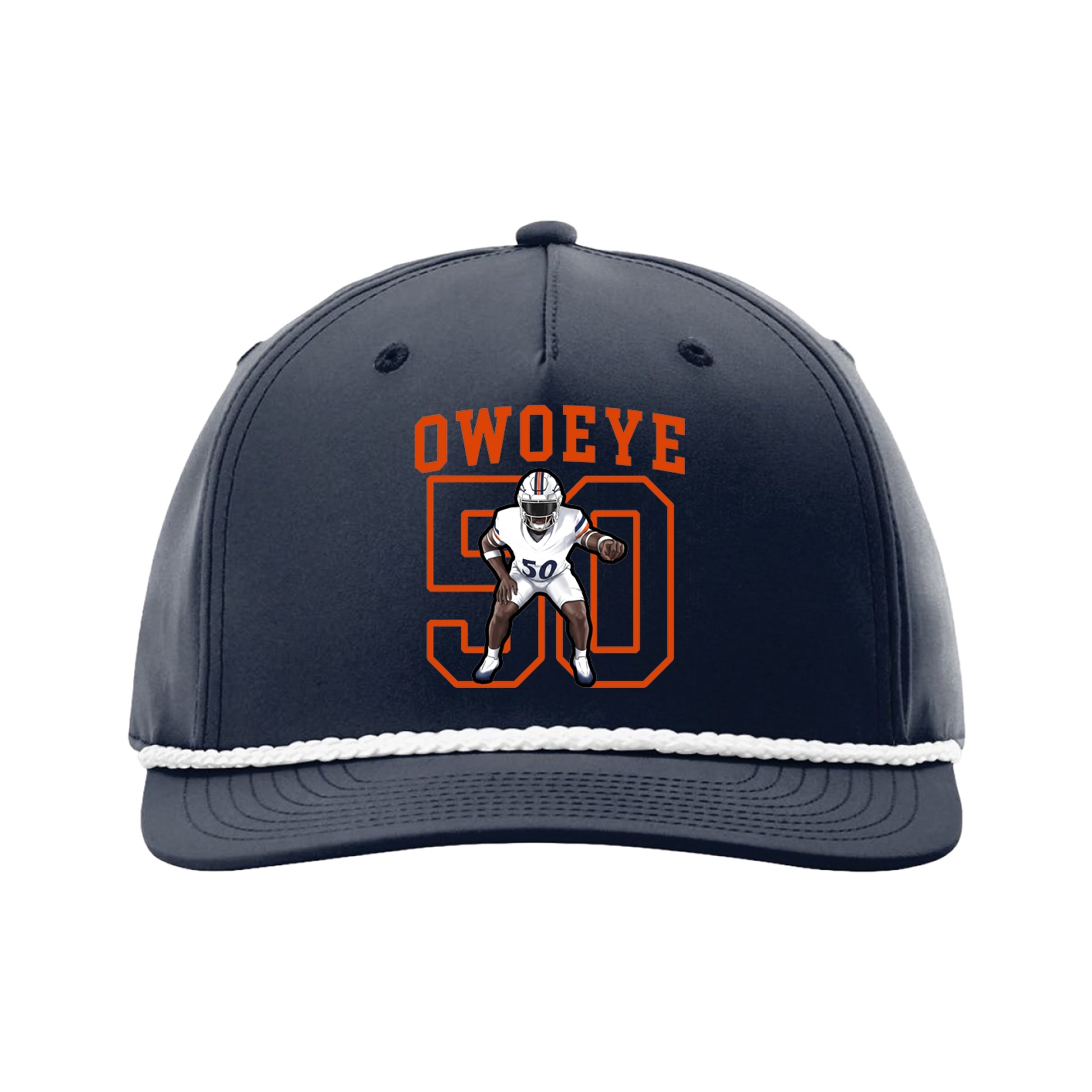 Five-Panel Classic Rope Cap — Shirsey in Navy