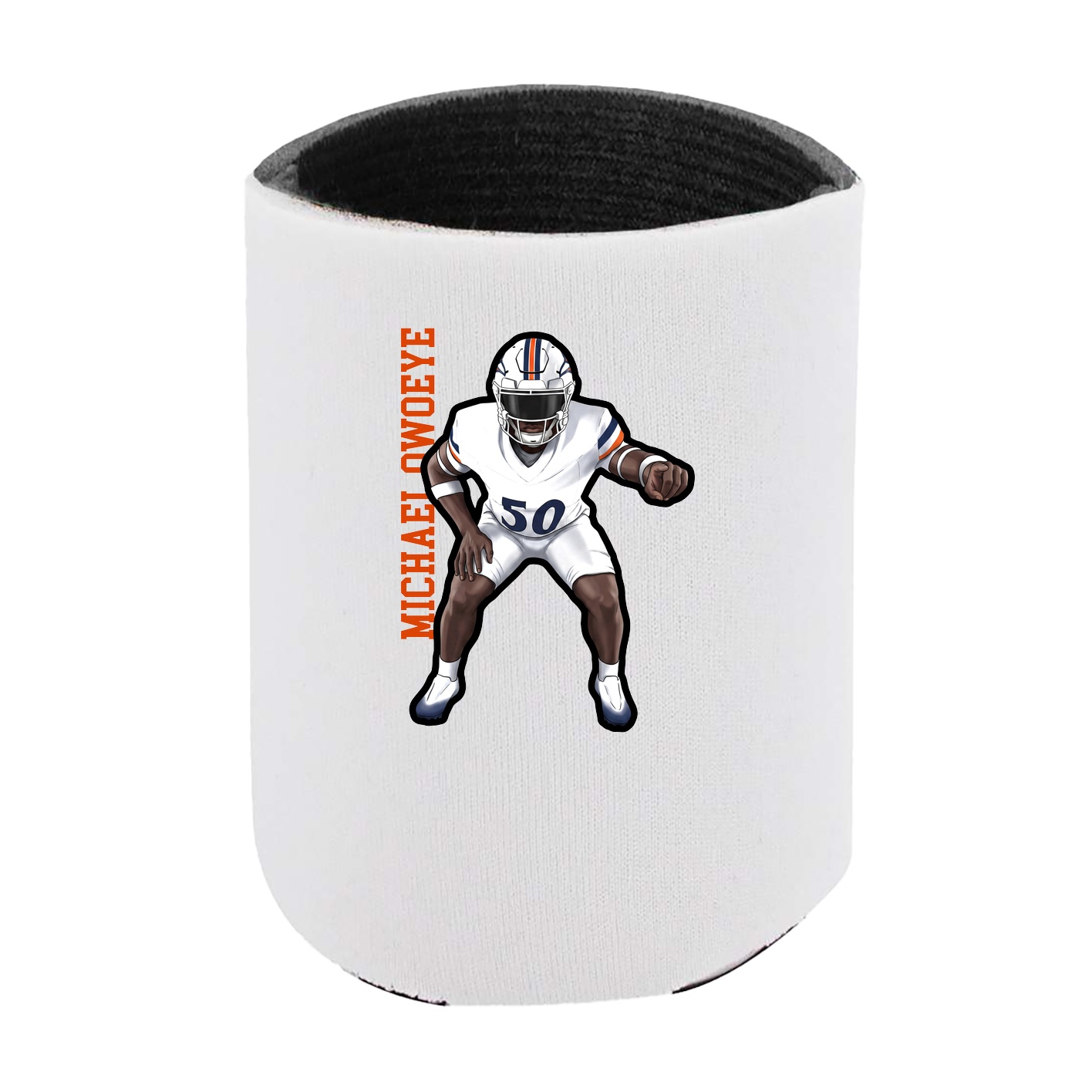 Can Holder — Name Vertical in White