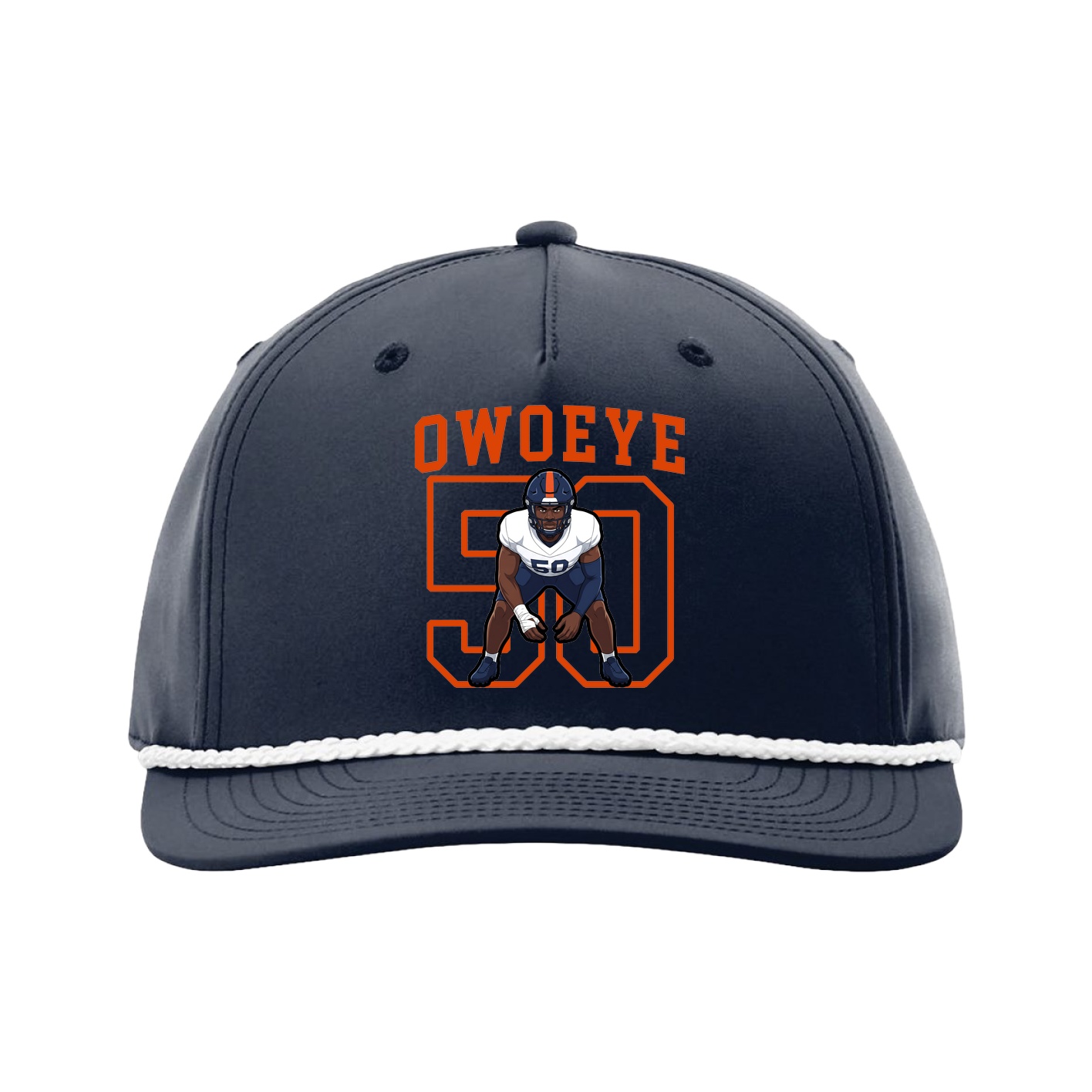Five-Panel Classic Rope Cap — Shirsey in Navy