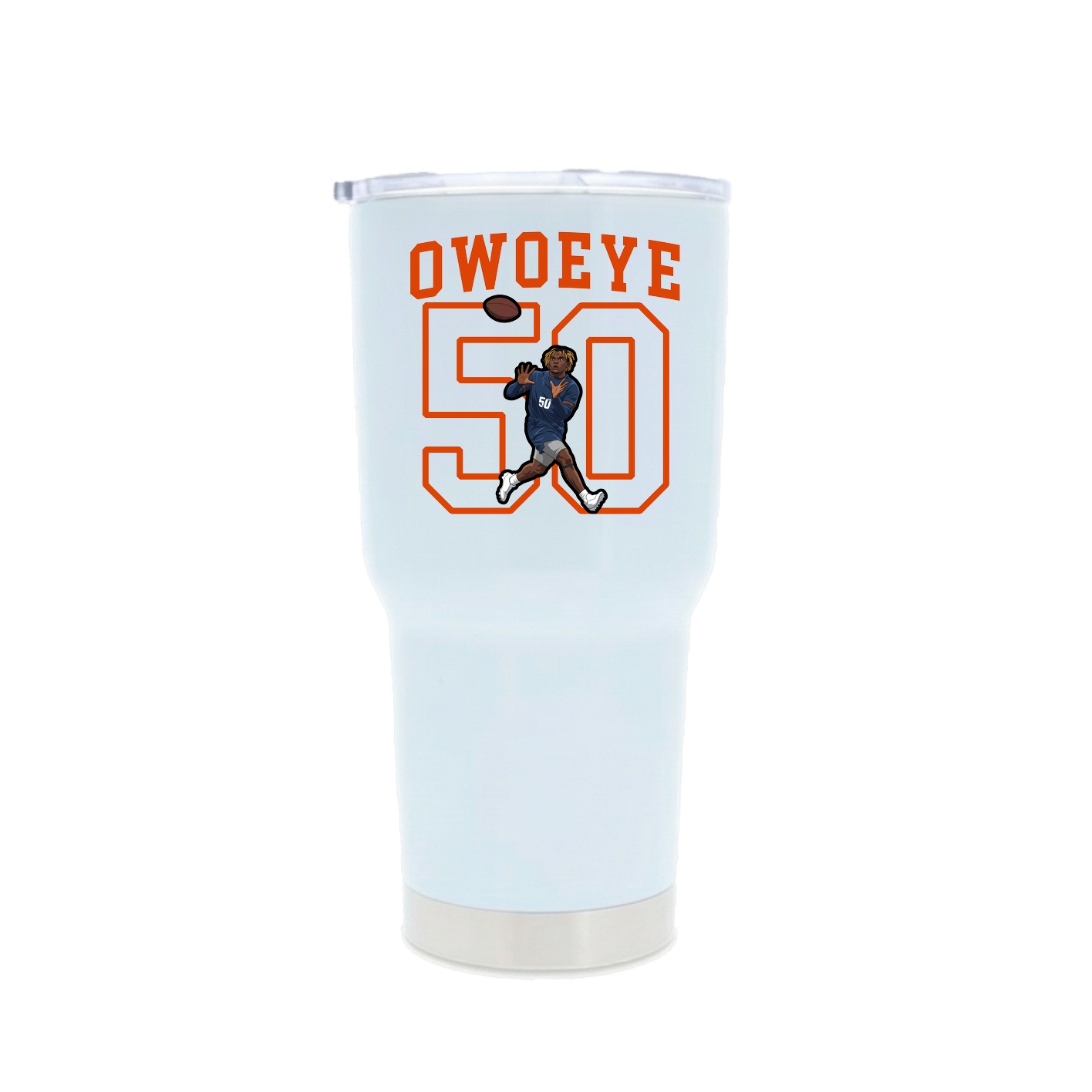30oz Stainless Steel Tumbler — Shirsey in White