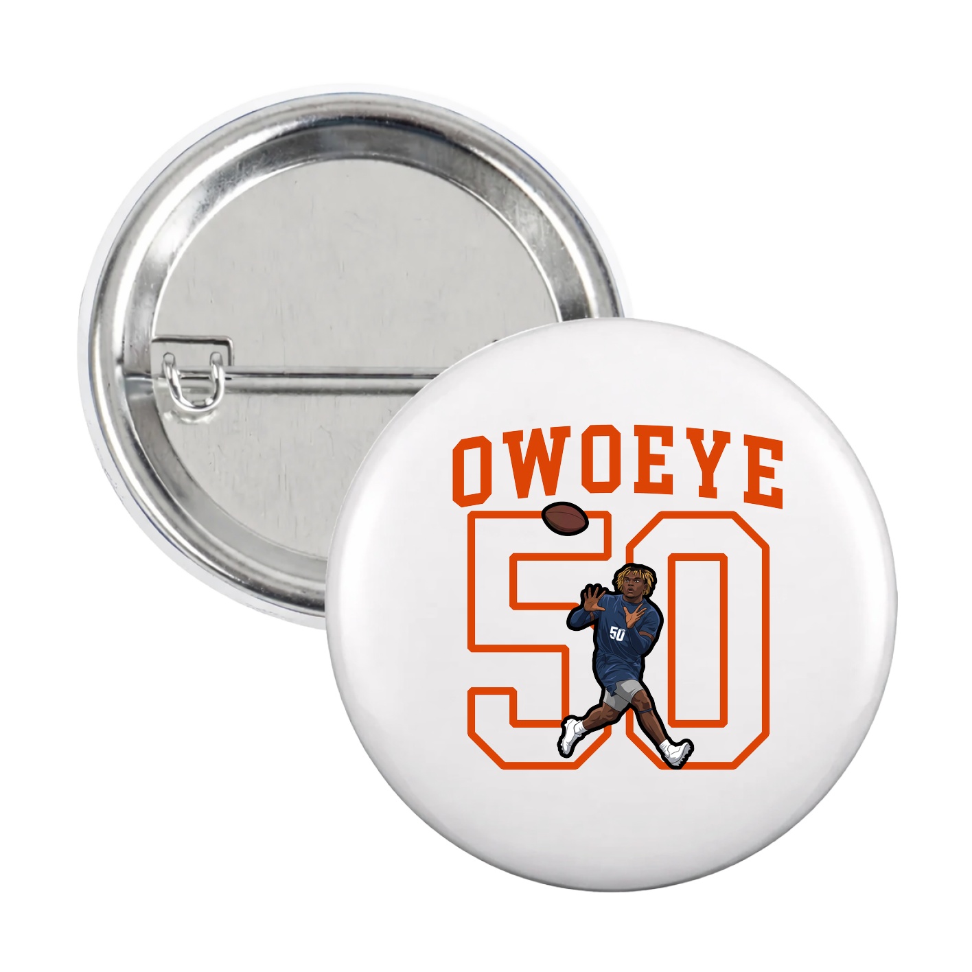 Game Day Button — Shirsey in White