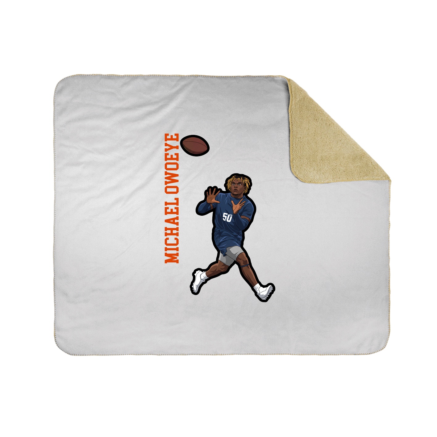 50x60 Sherpa Lined Throw Blanket