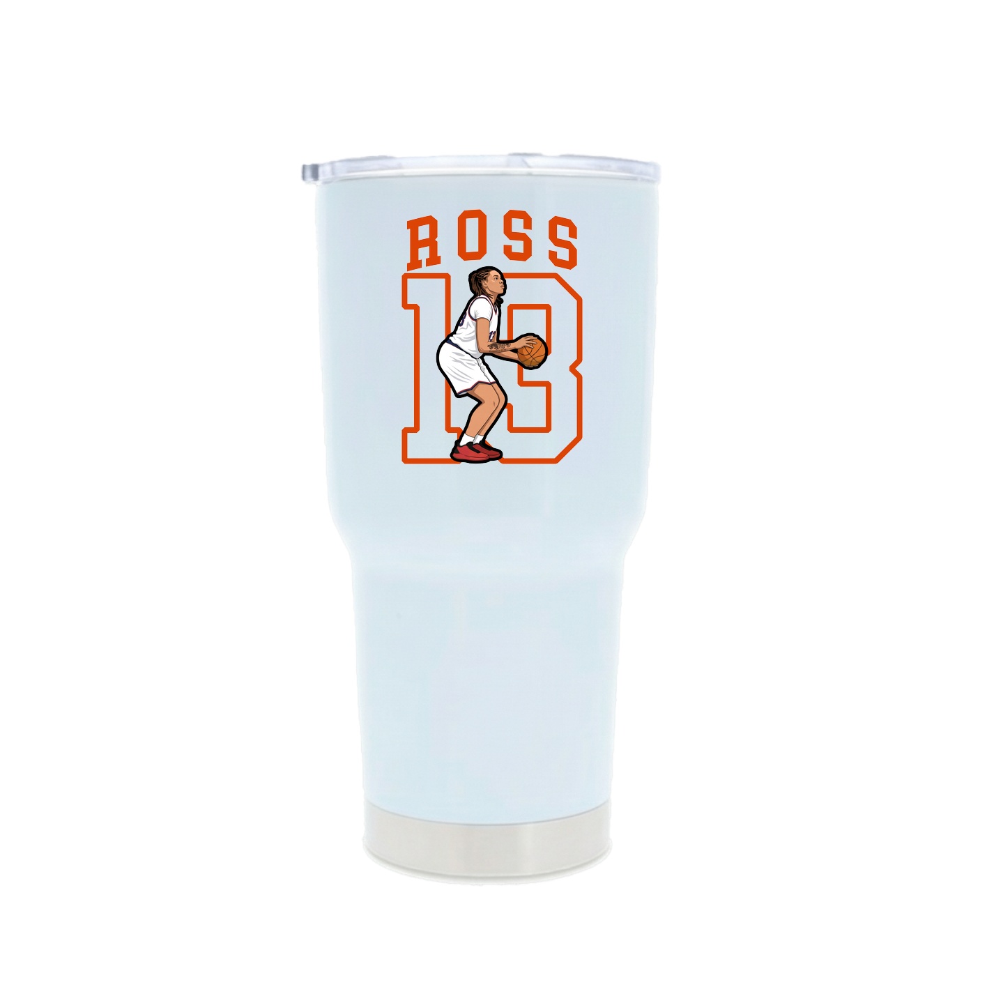 30oz Stainless Steel Tumbler — Shirsey in White