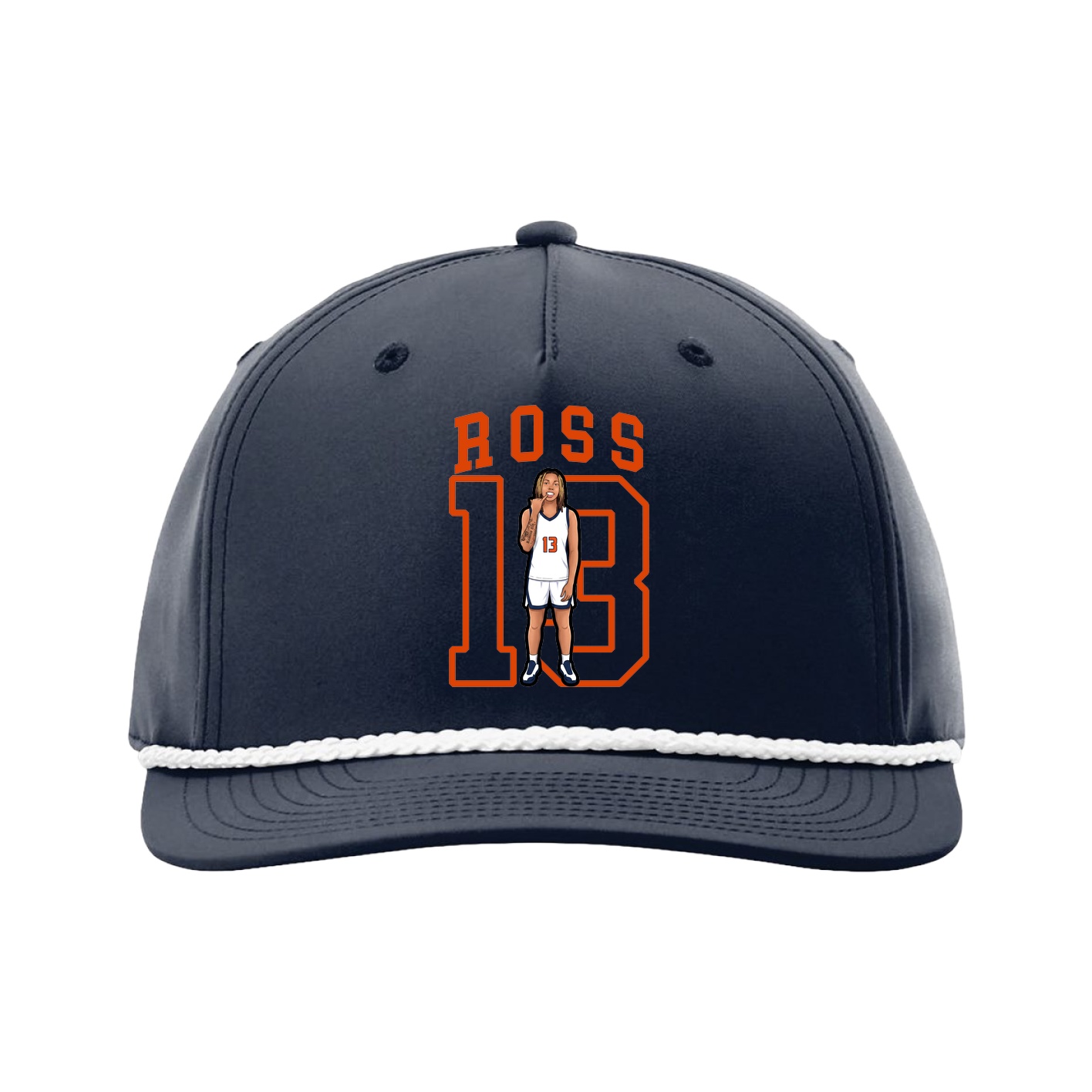Five-Panel Classic Rope Cap — Shirsey in Navy