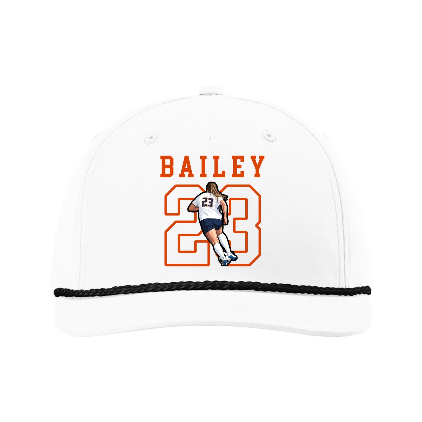 Five-Panel Classic Rope Cap — Shirsey in White