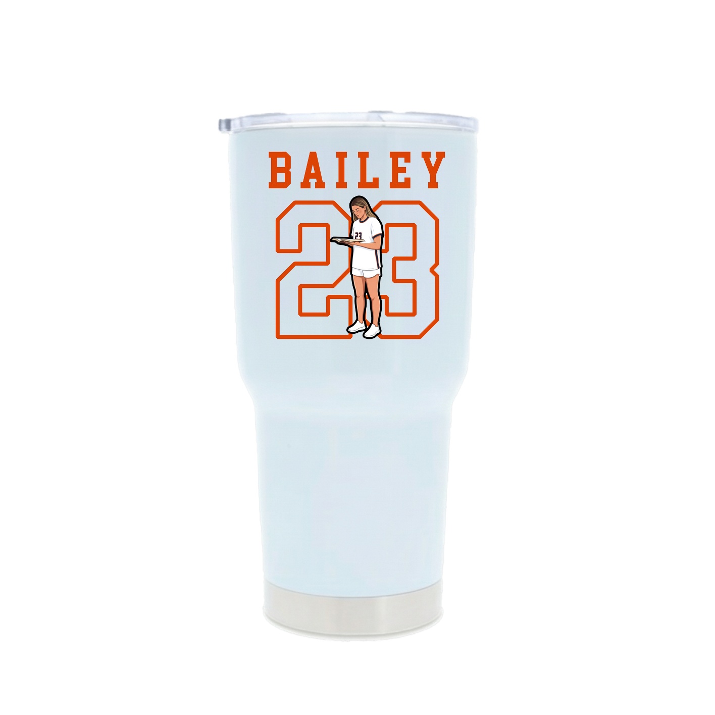 30oz Stainless Steel Tumbler — Shirsey in White