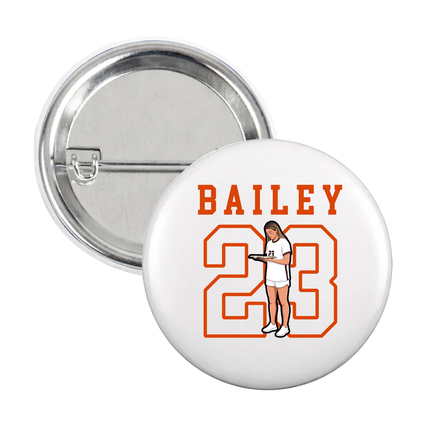 Game Day Button — Shirsey in White