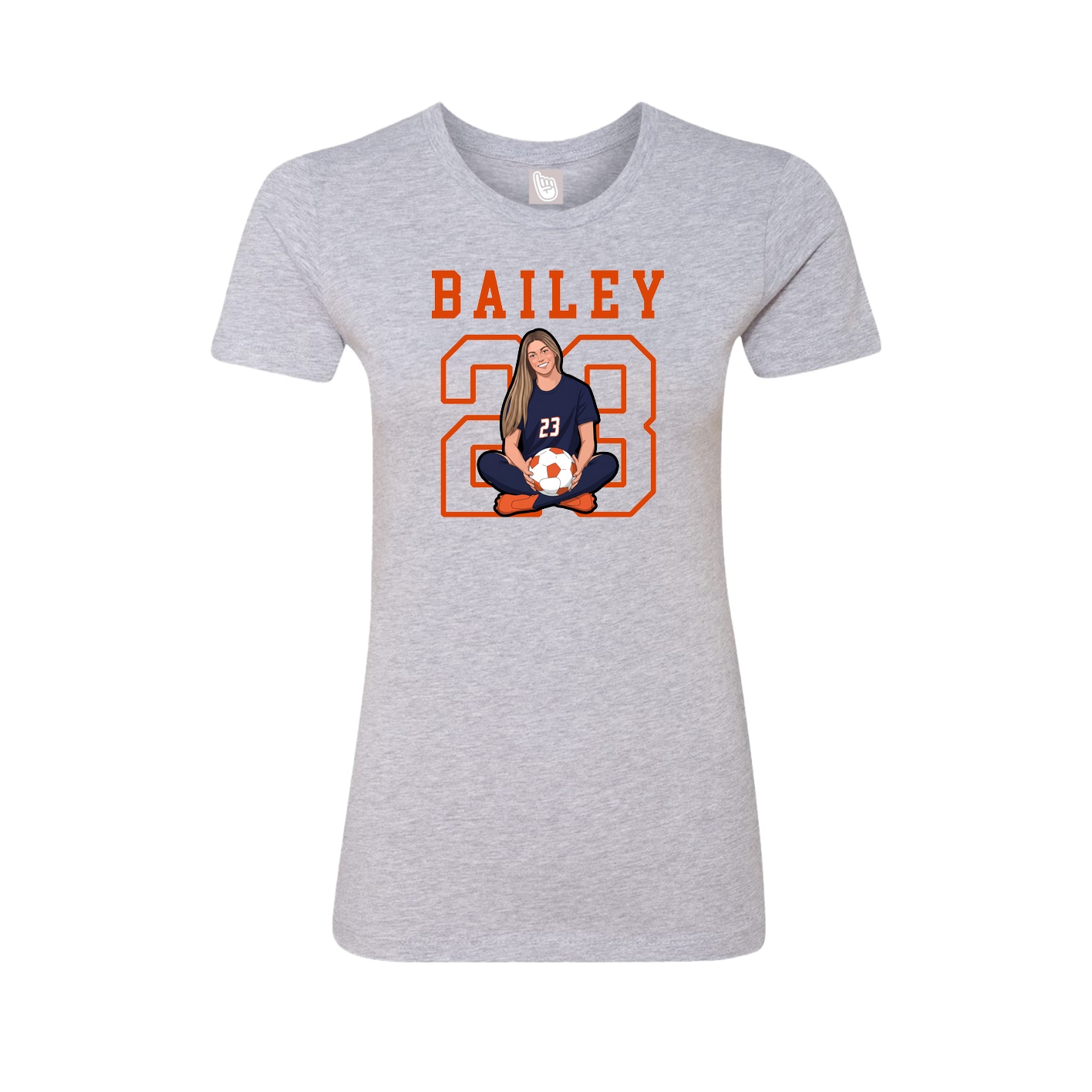 Fitted Women's Tee — Shirsey in Grey