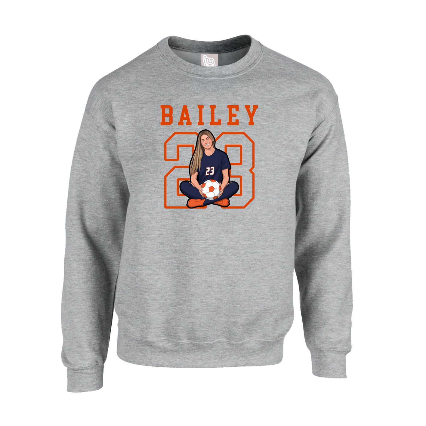 Fleece Crew — Shirsey in Grey