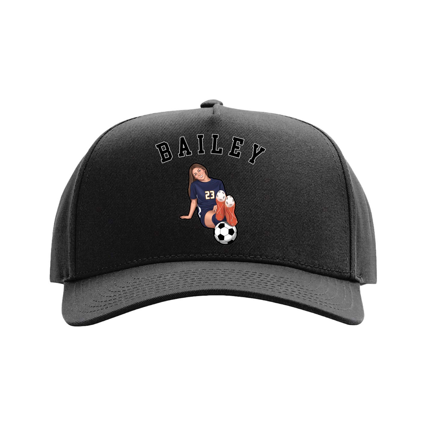 Full Fabric Five-Panel Champ Cap