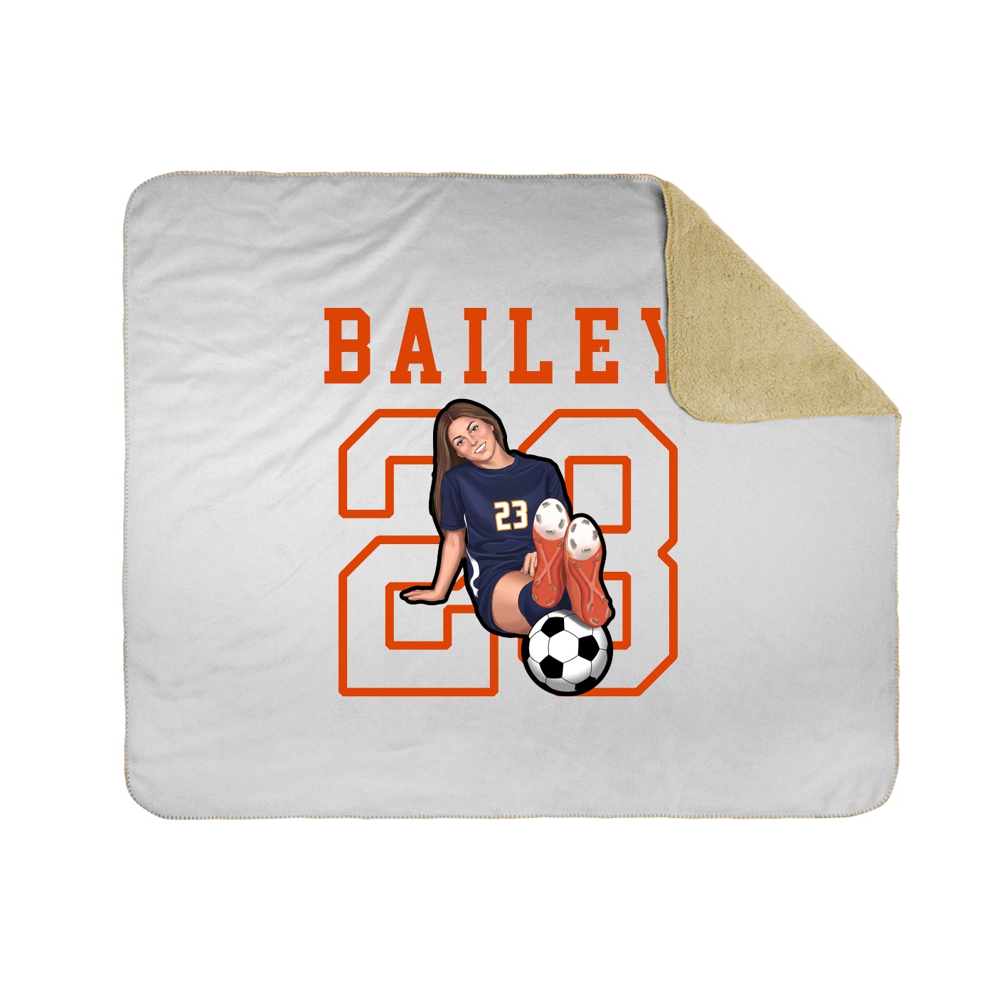 Throw Blanket — Shirsey in White