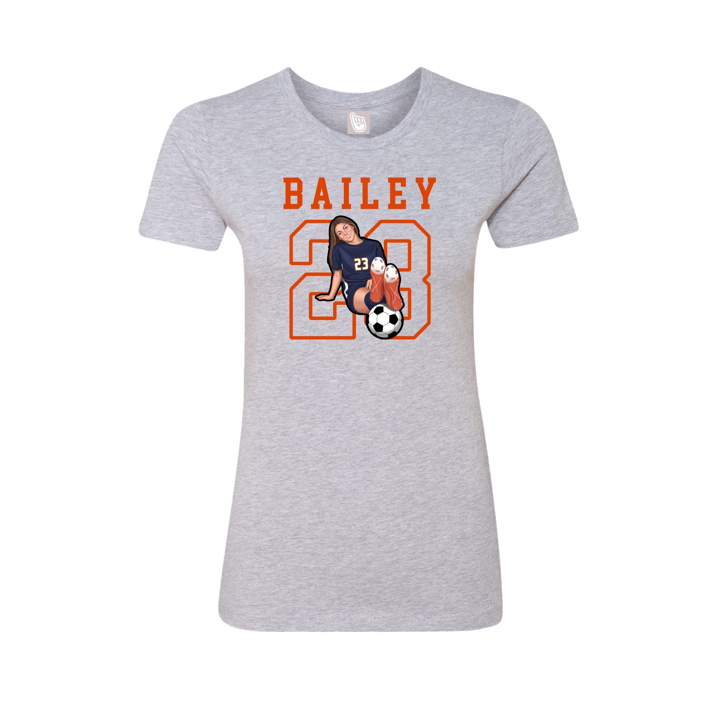 Fitted Women's Tee — Shirsey in Grey